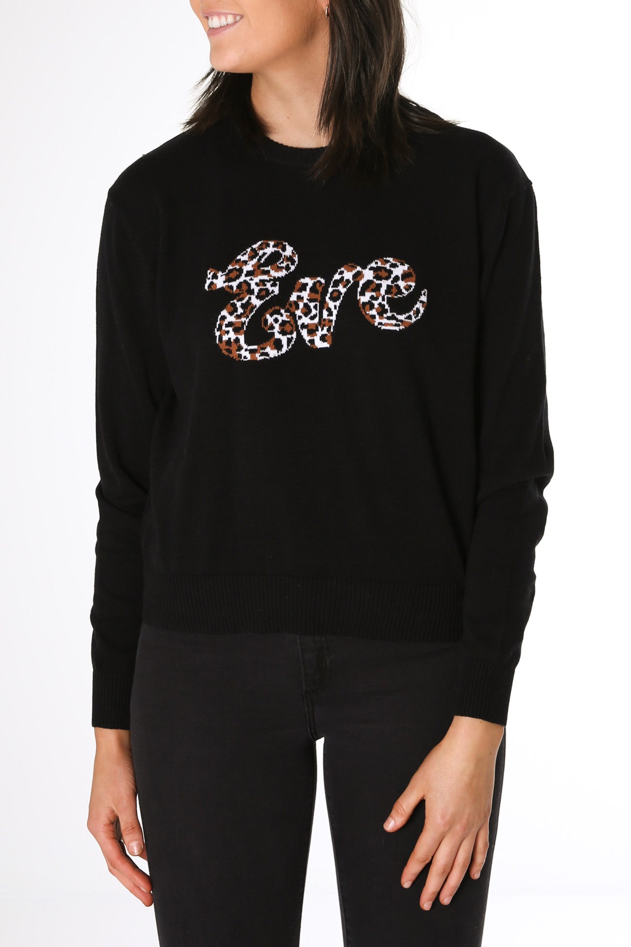 Lola Knit Crew Black