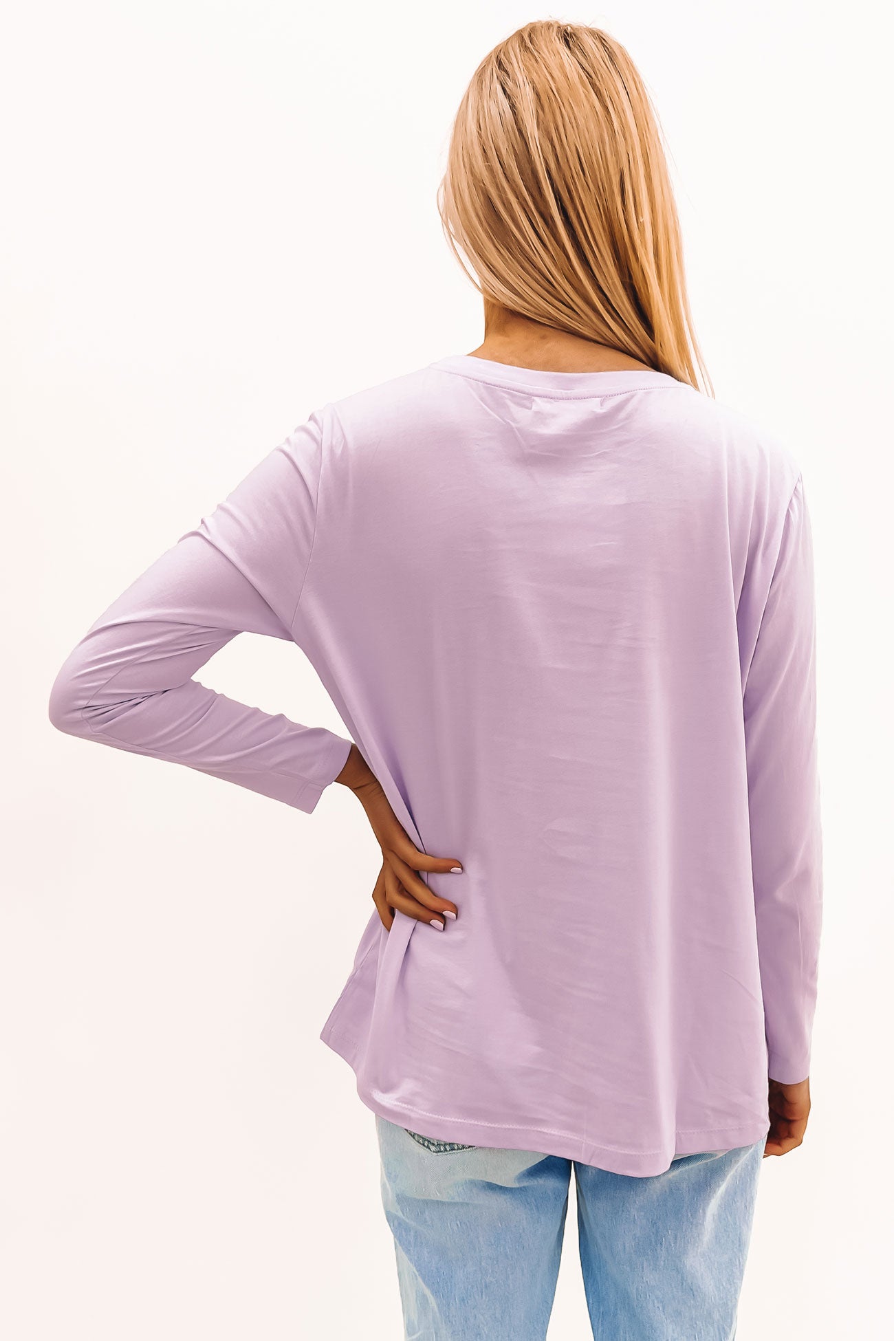 Lola Long Sleeve Top Lilac