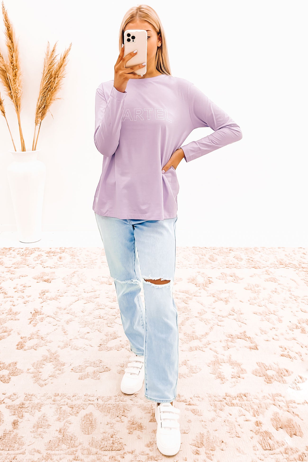 Lola Long Sleeve Top Lilac