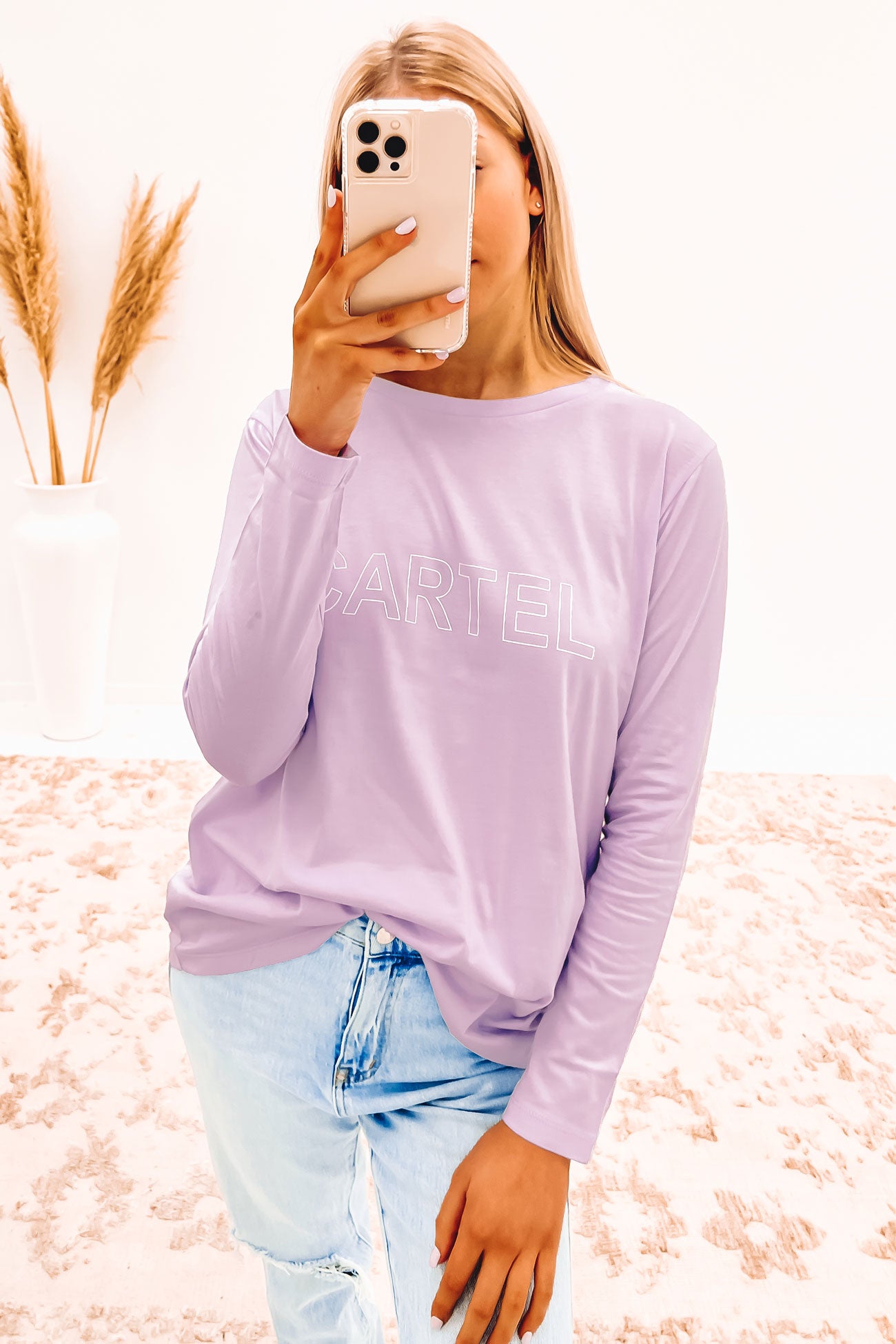 Lola Long Sleeve Top Lilac