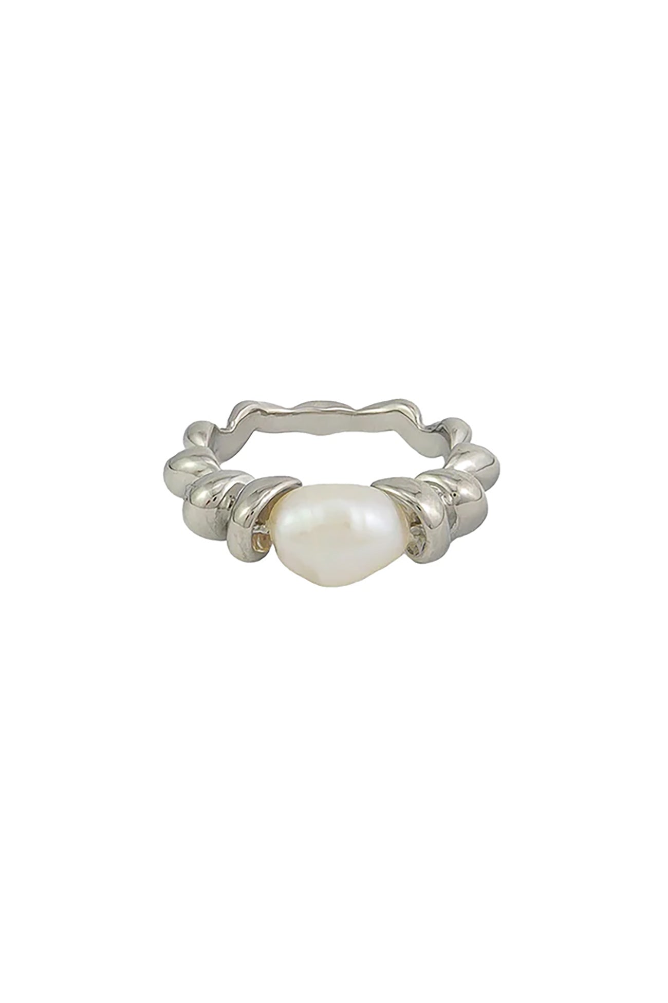 Lola Pearl Ring Silver