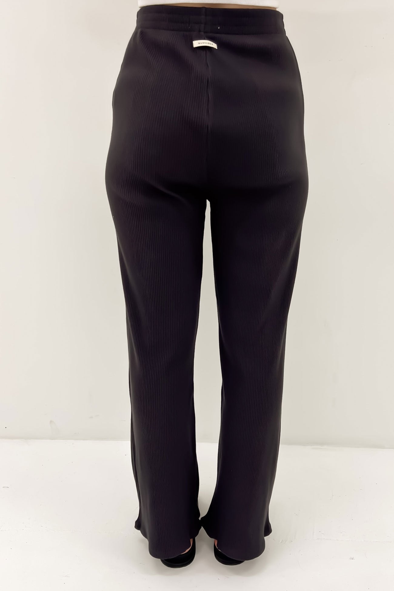 Lounge Rib Pant Black