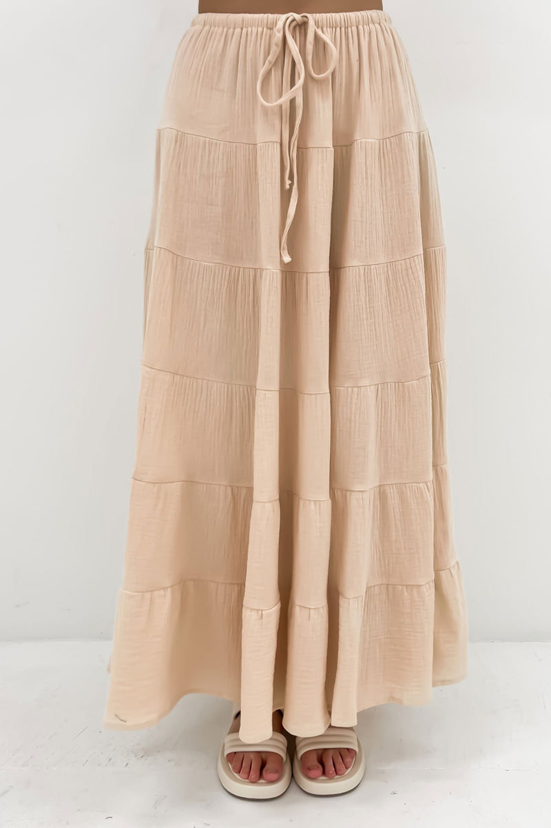 Luka Maxi Skirt Beige