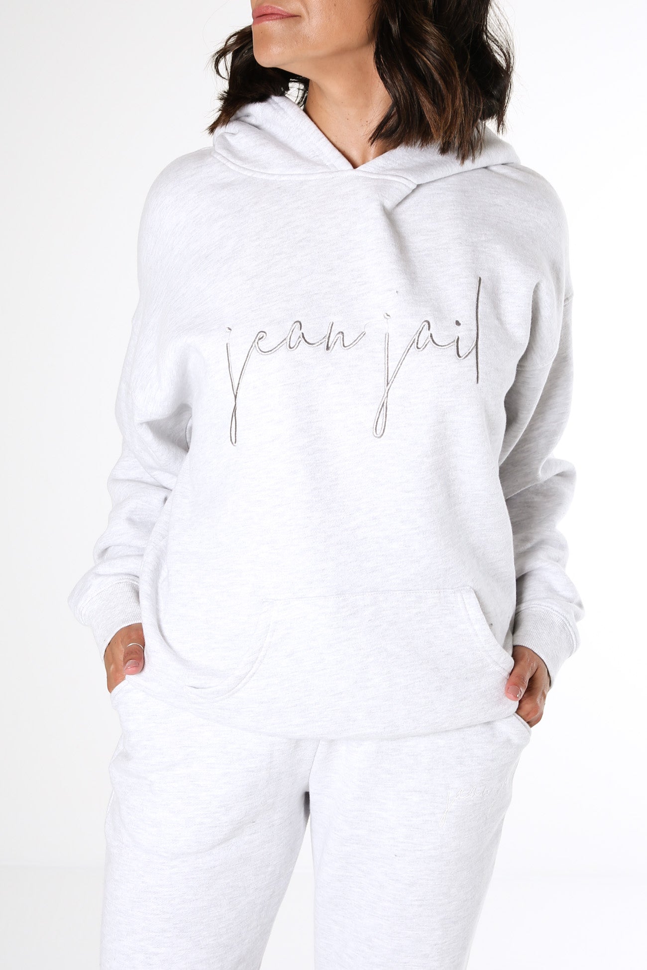 Luxe Lounge Hoody Snow Marle