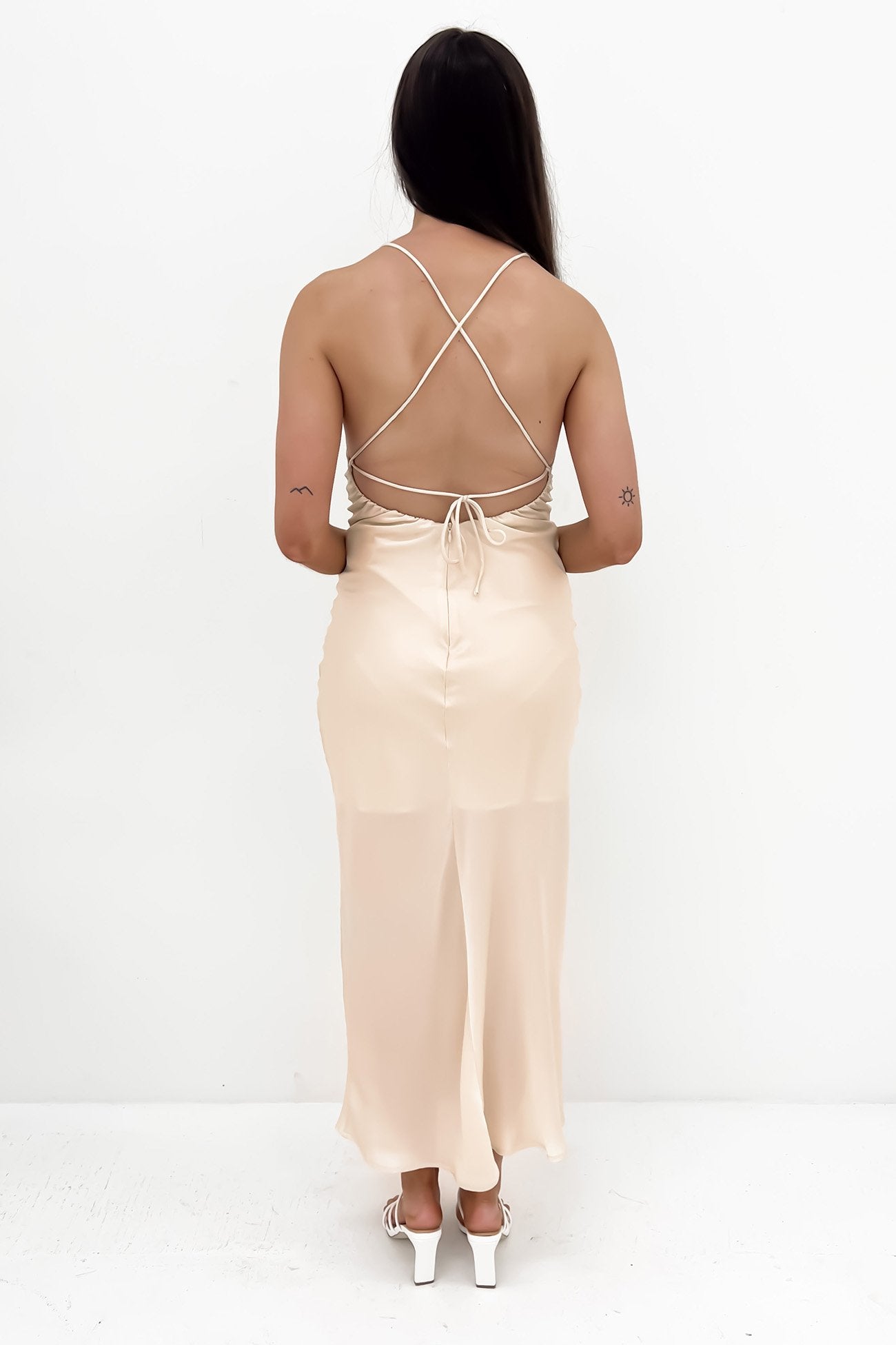 Lydia Maxi Dress Champagne