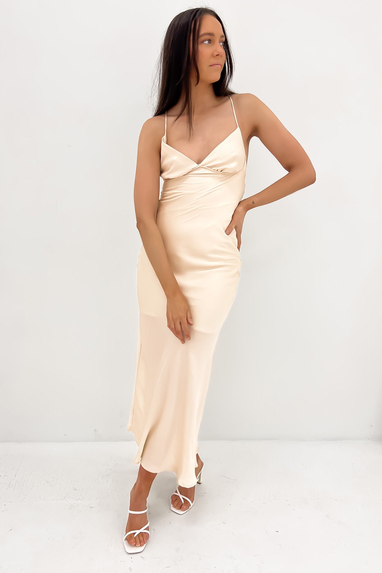 Lydia Maxi Dress Champagne