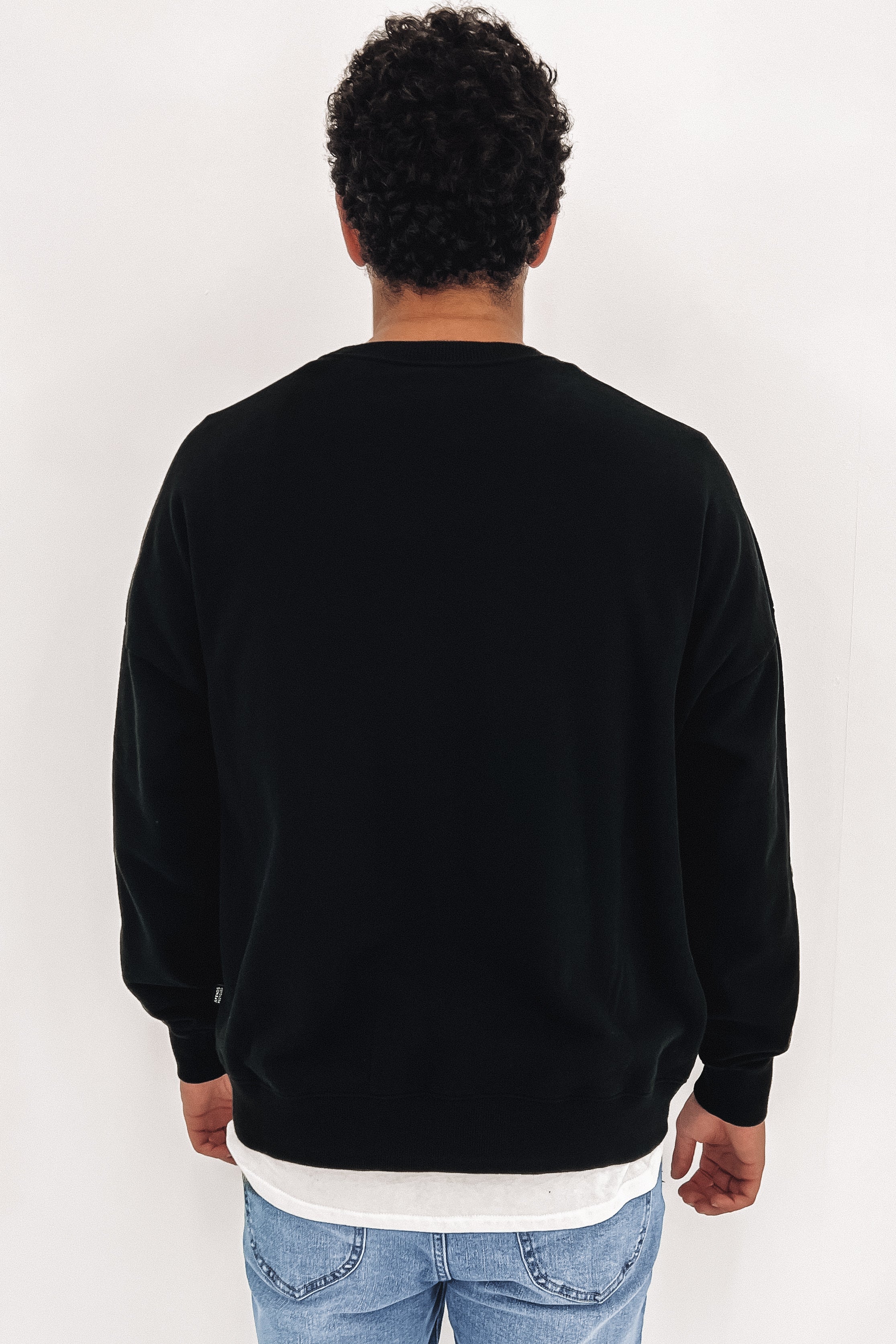 Machine Recycled Crew Neck Black