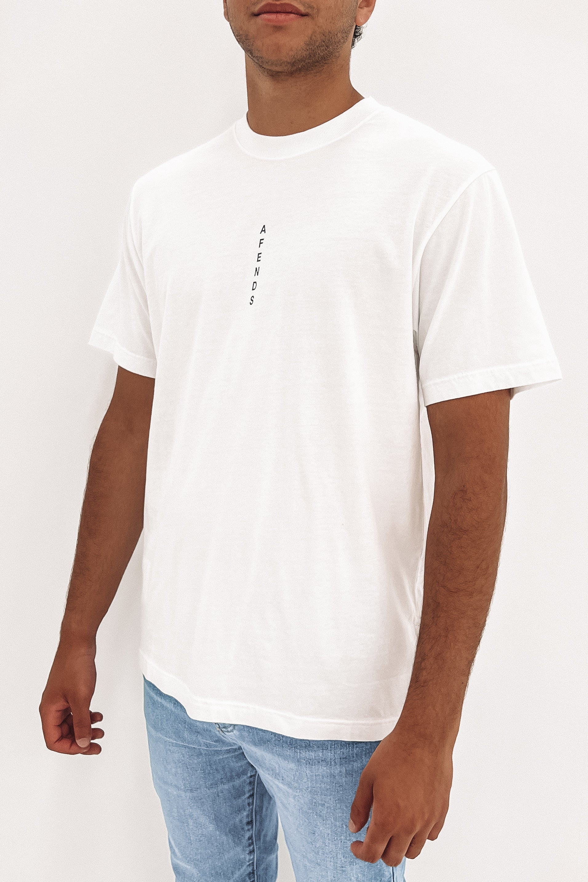 Machine Recycled Retro Fit Tee White