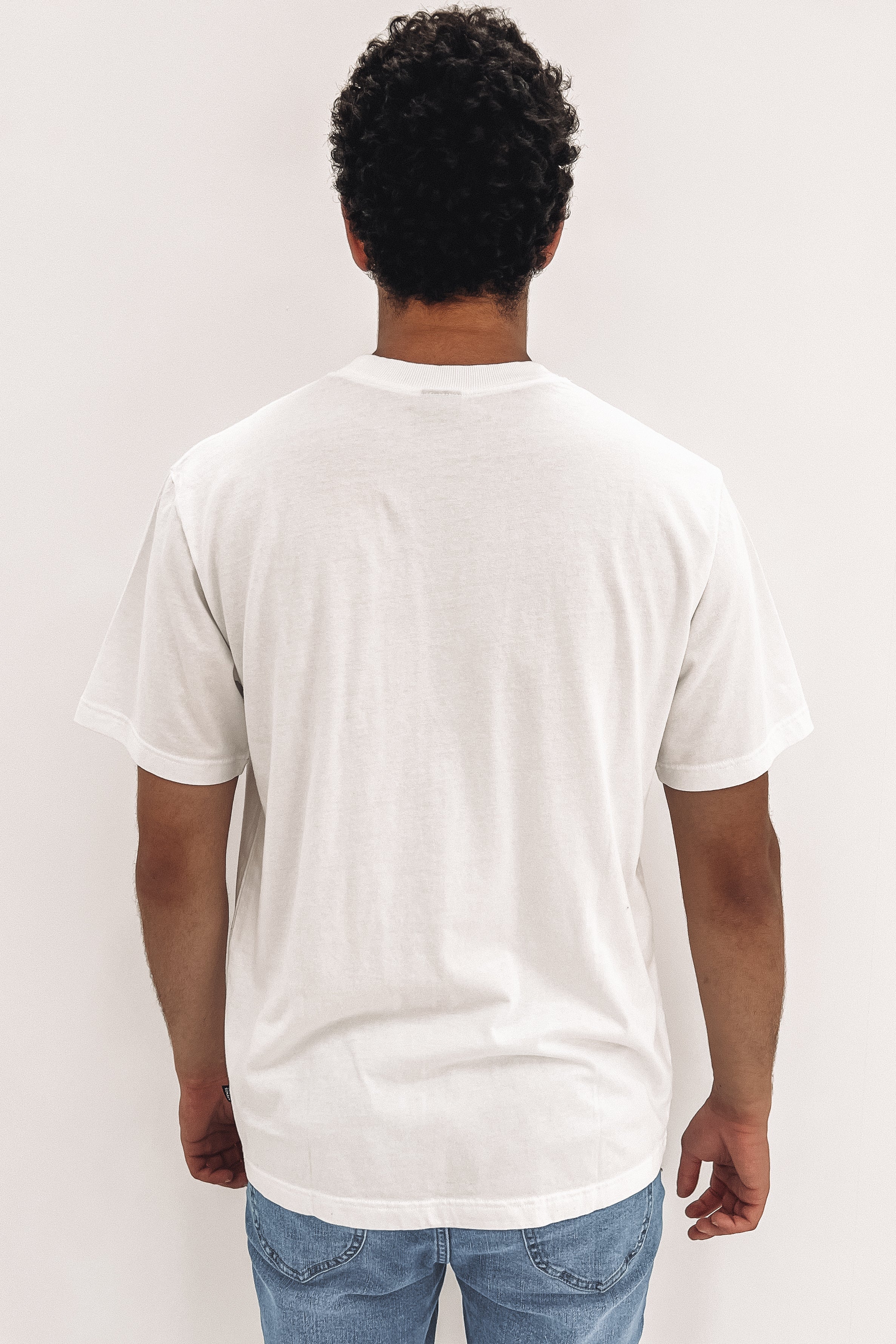 Machine Recycled Retro Fit Tee White