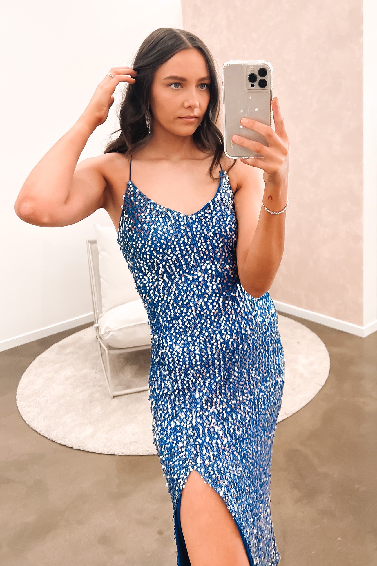 Maci Midi Dress Blue