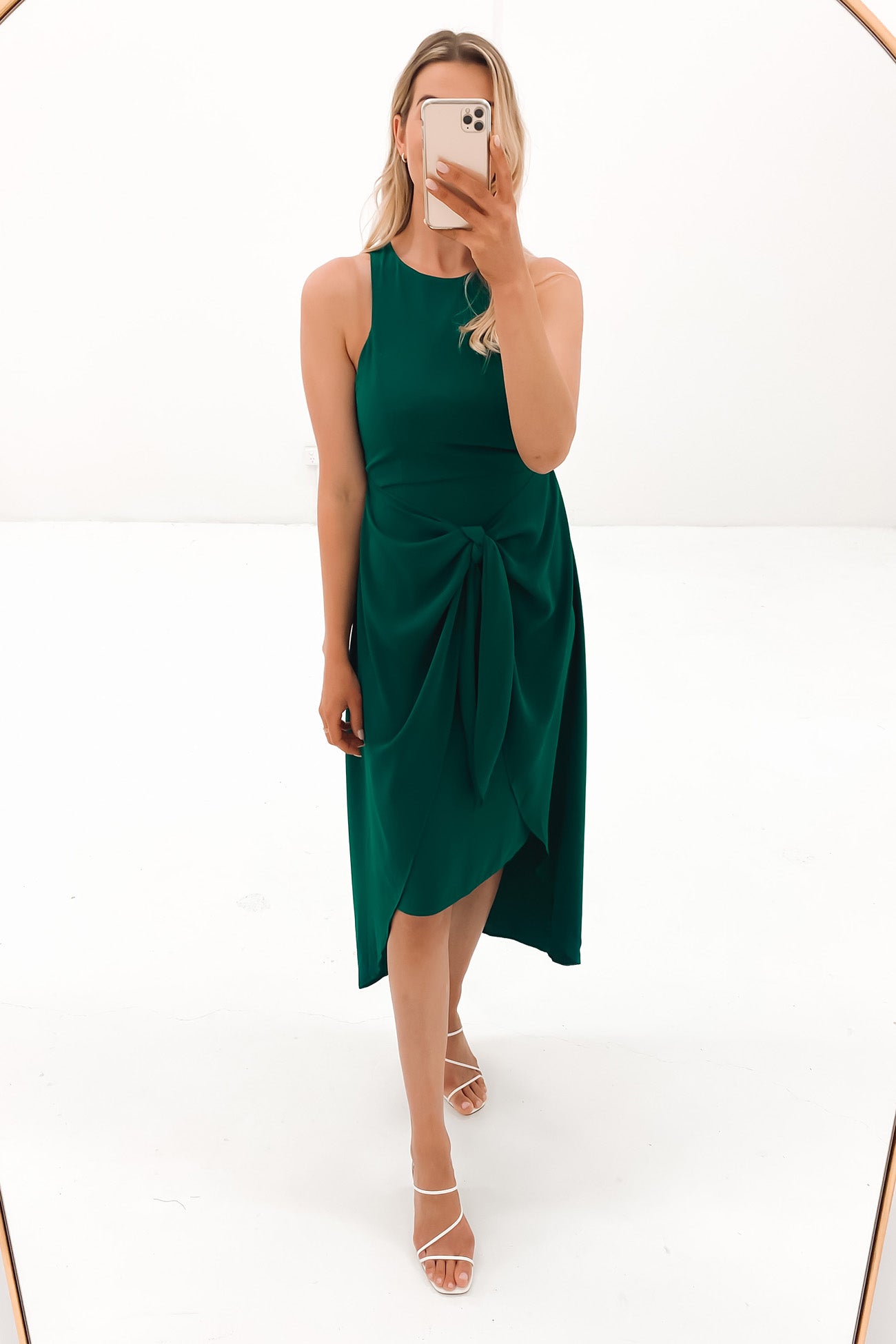 Maddie Midi Dress Emerald