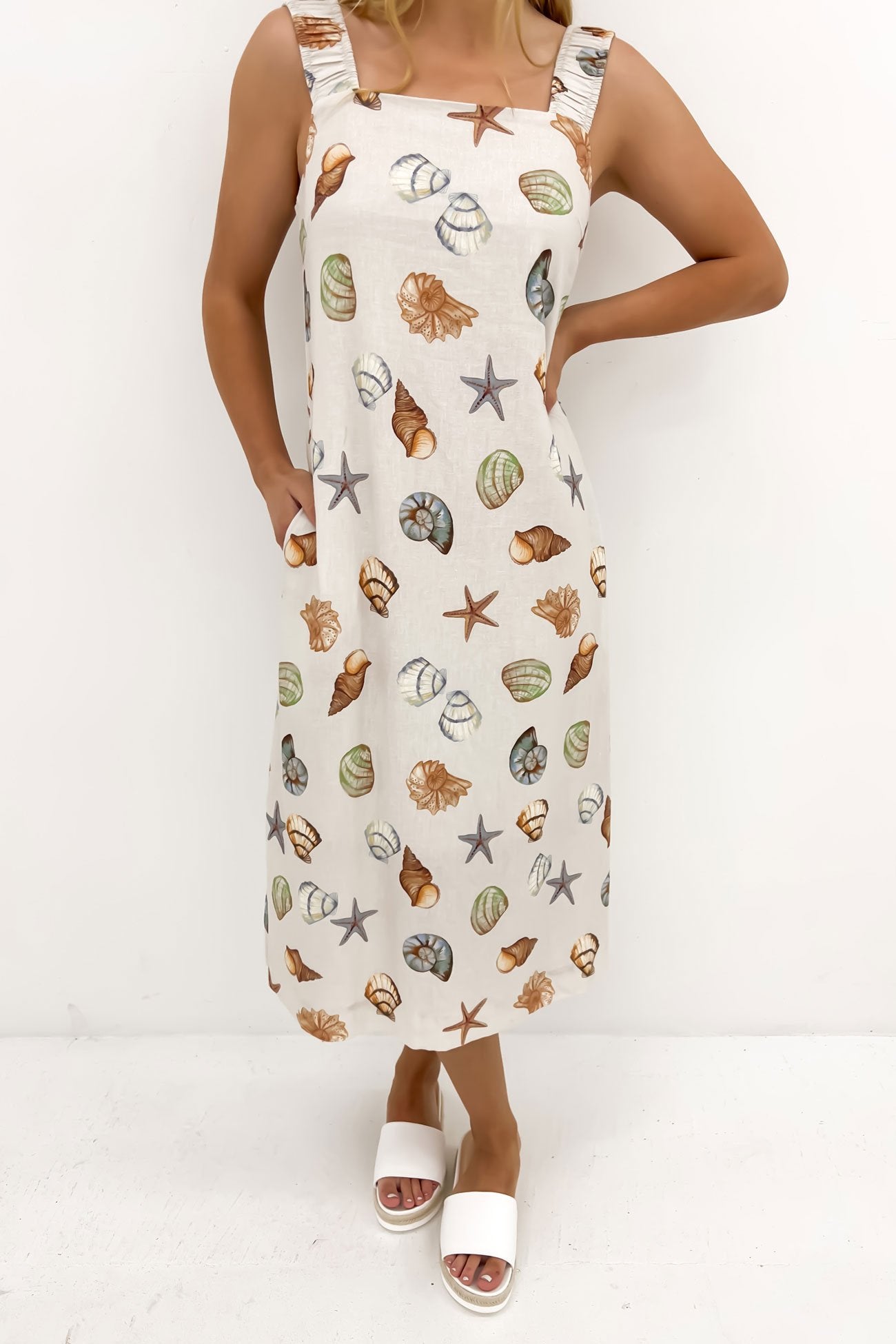 Madeira Midi Dress Madeira Print