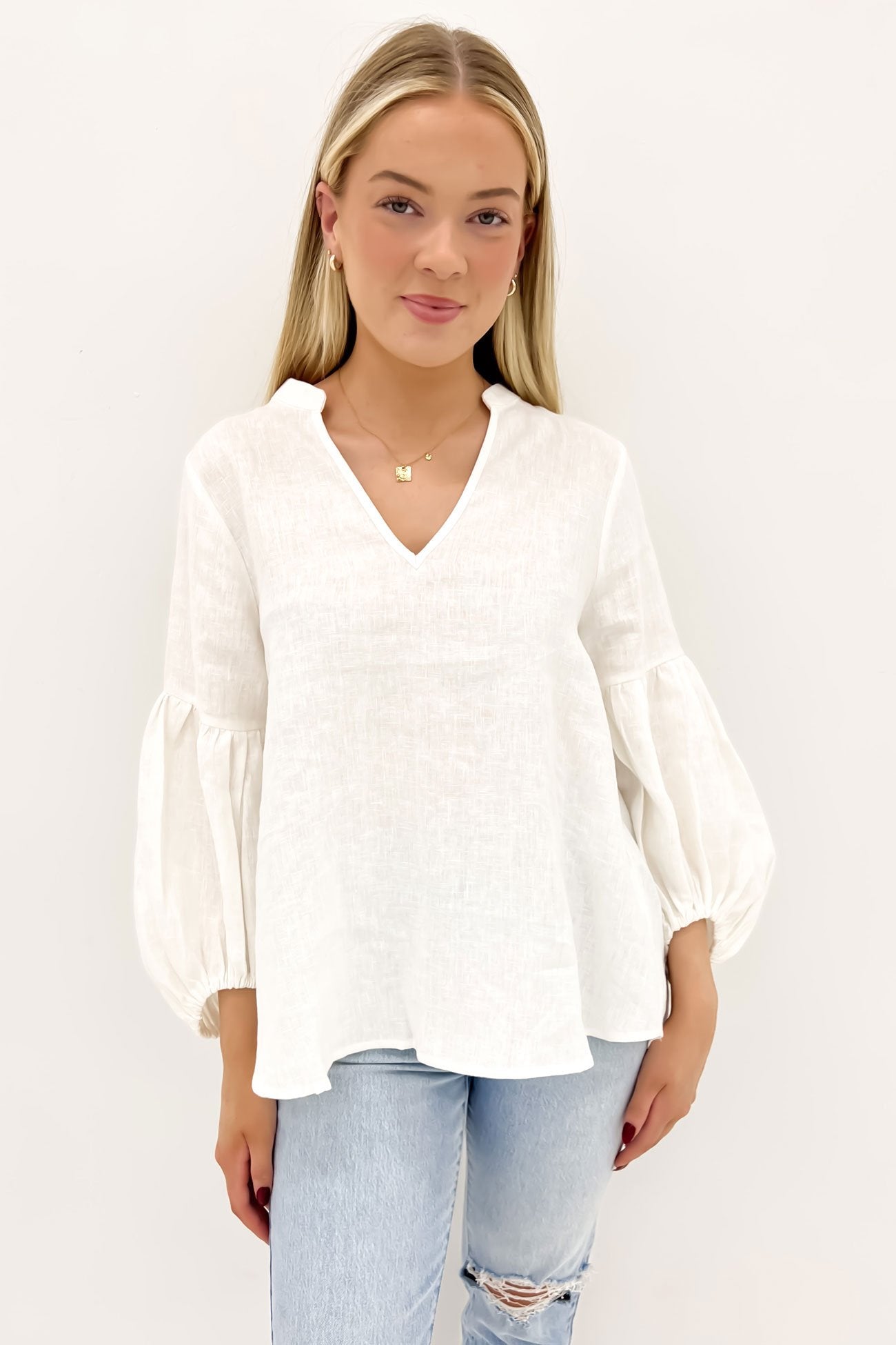 Madison Top White