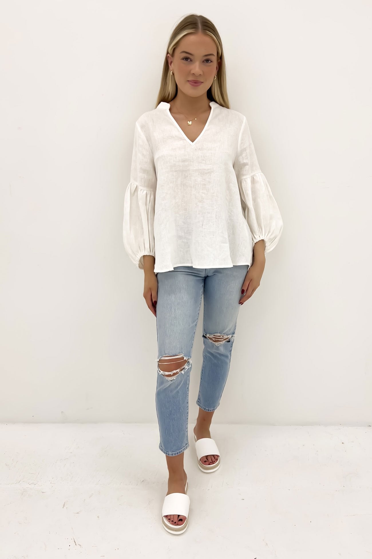 Madison Top White