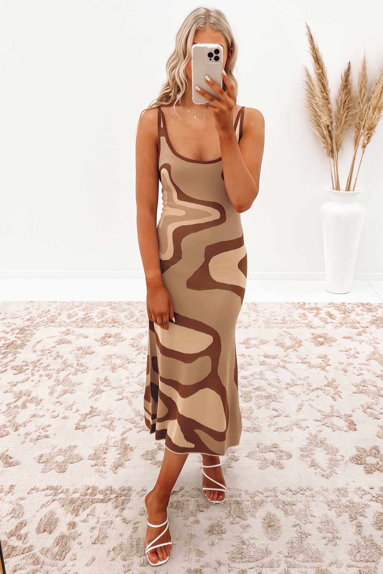 Mahalia Maxi Dress Brown