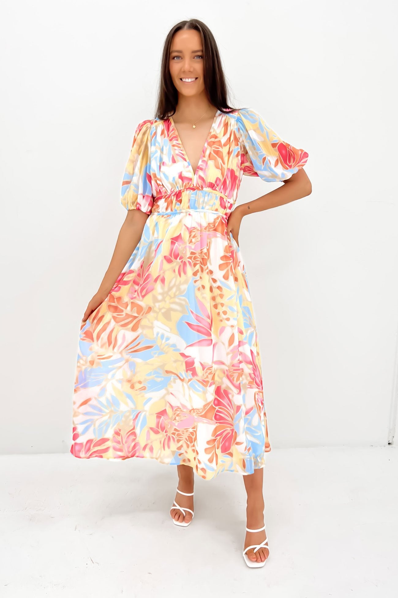 Marcus Midi Dress Miami Floral