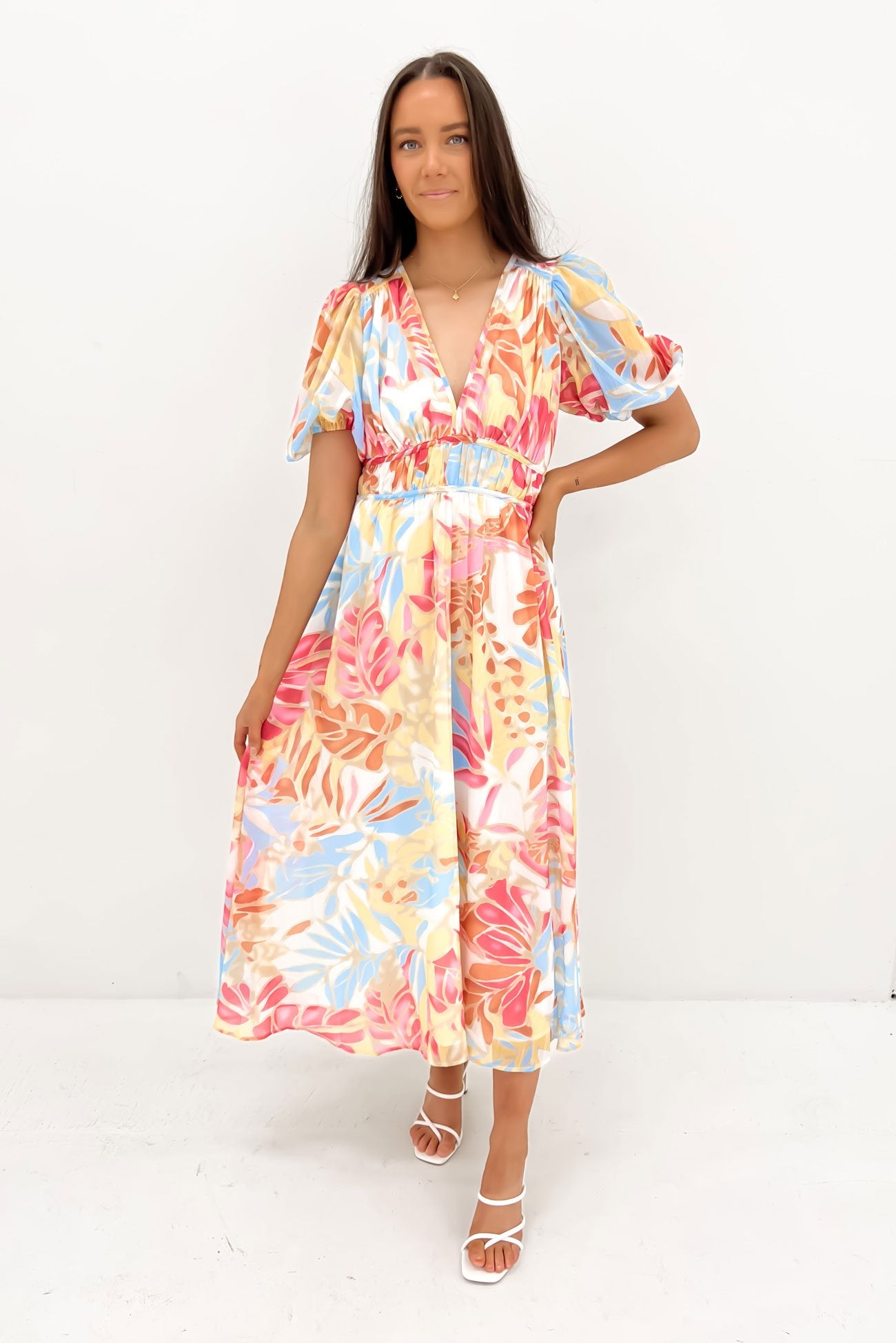 Marcus Midi Dress Miami Floral