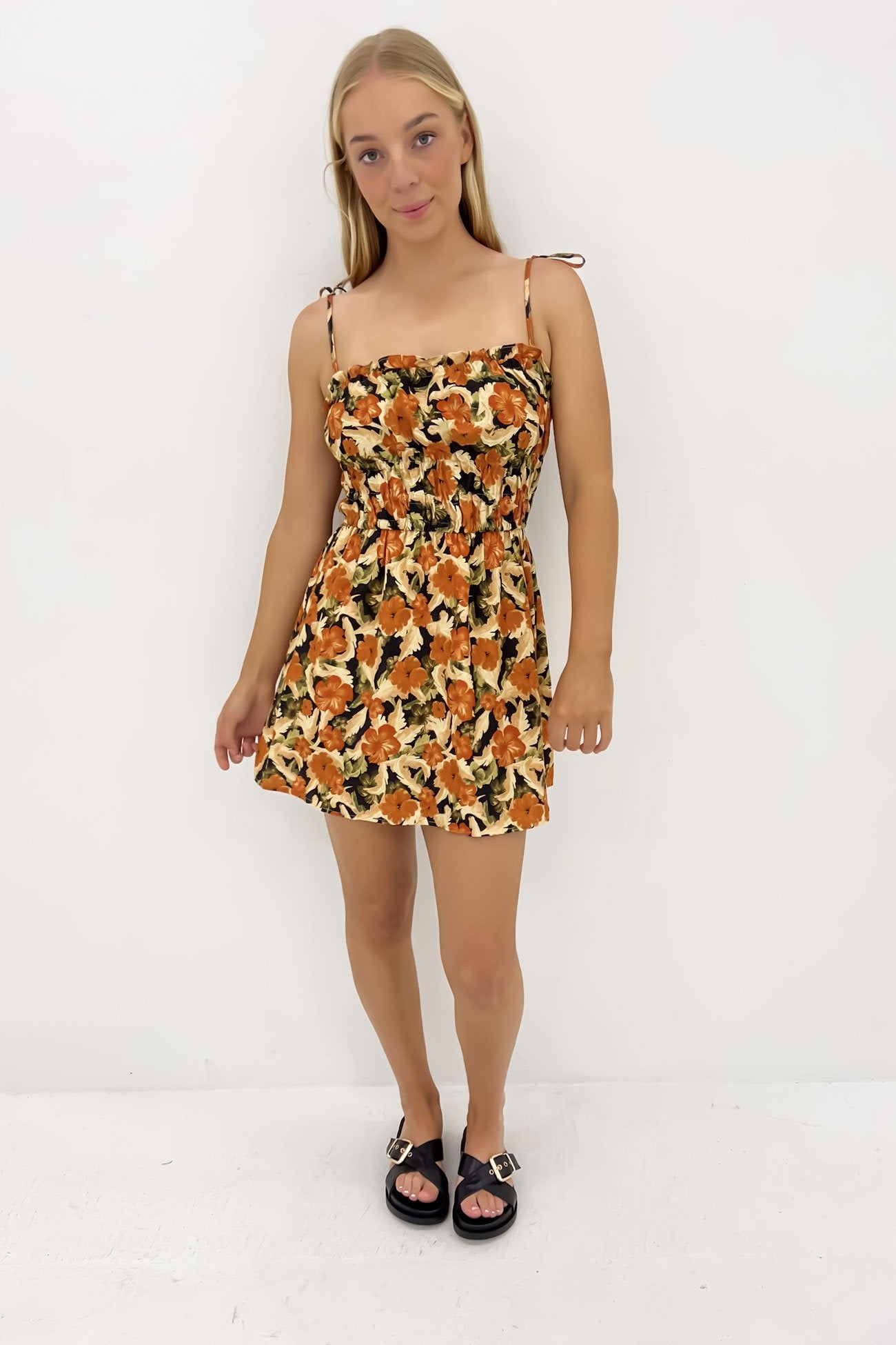 Margot Floral Mini Dress Print