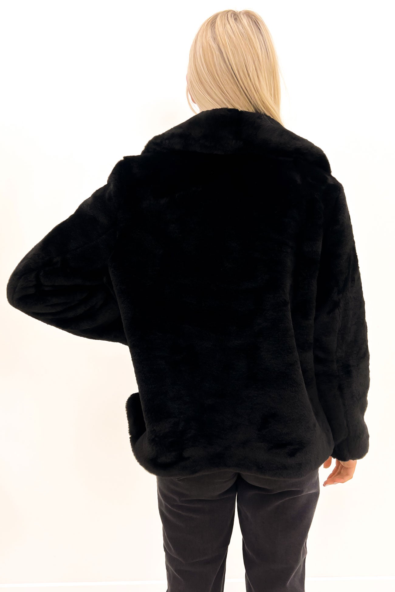 Marni Faux Fur Jacket Black