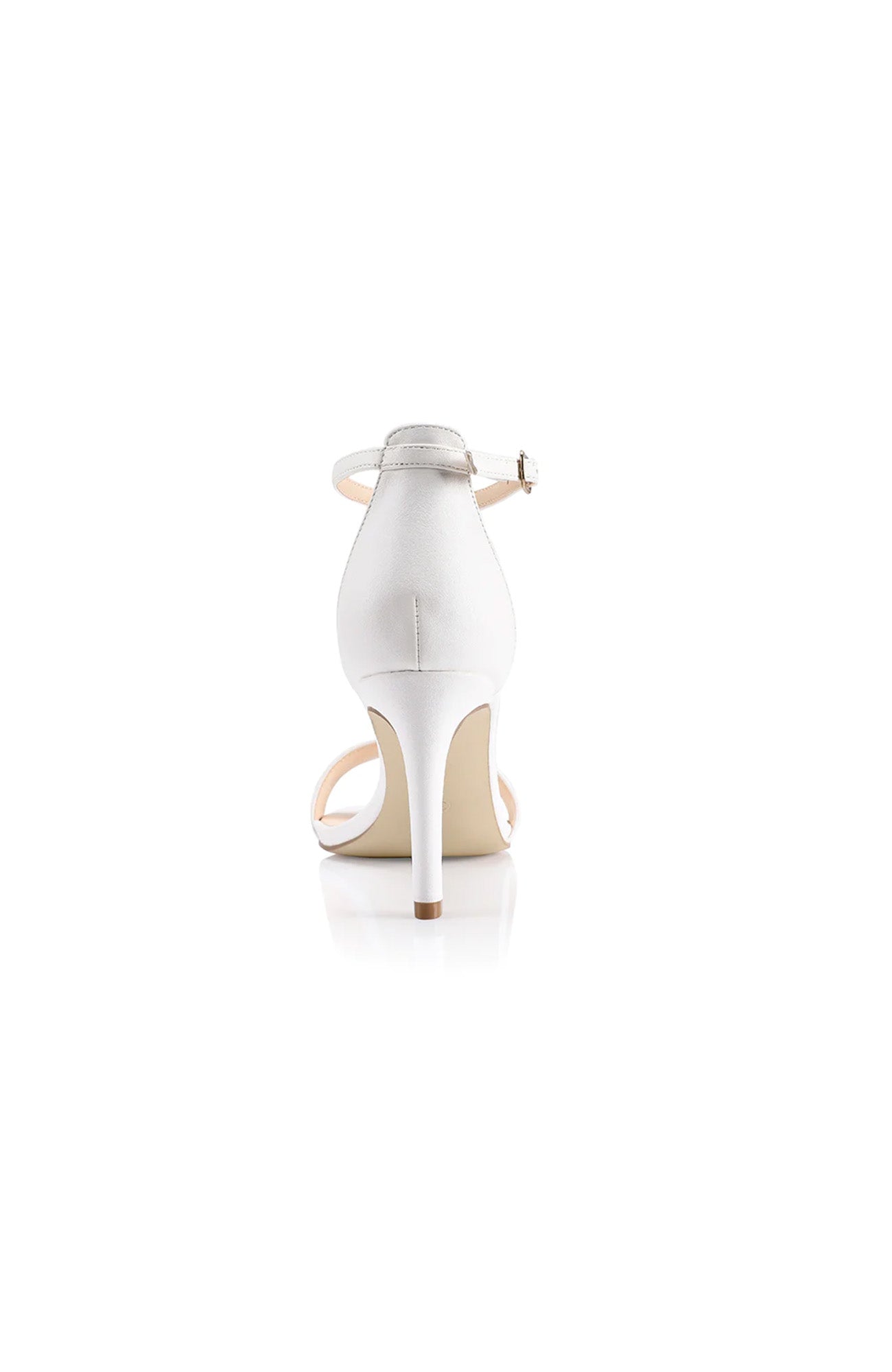 Mattie Strappy Heel White Smooth