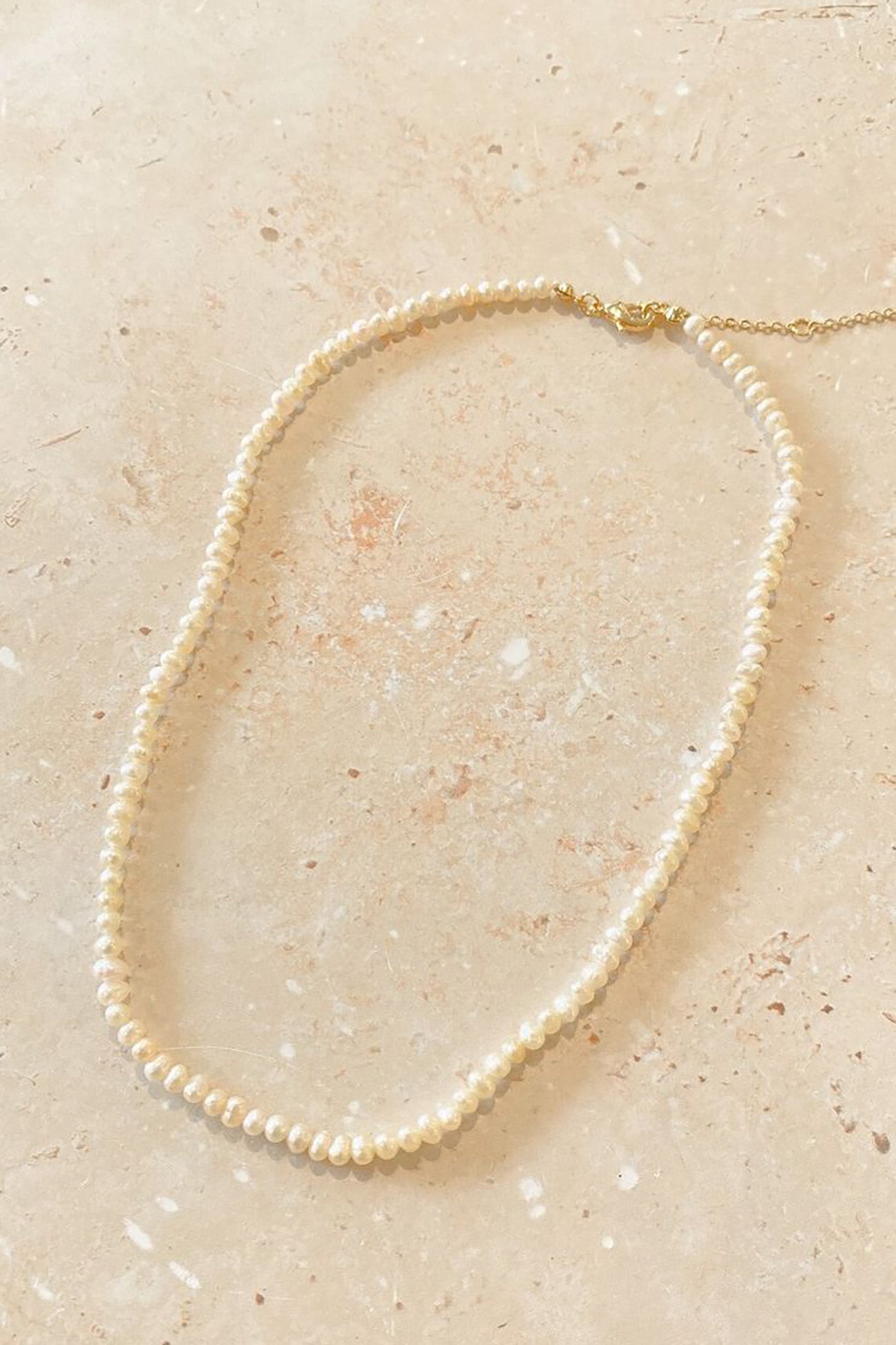 Mellie Pearl Chocker Gold