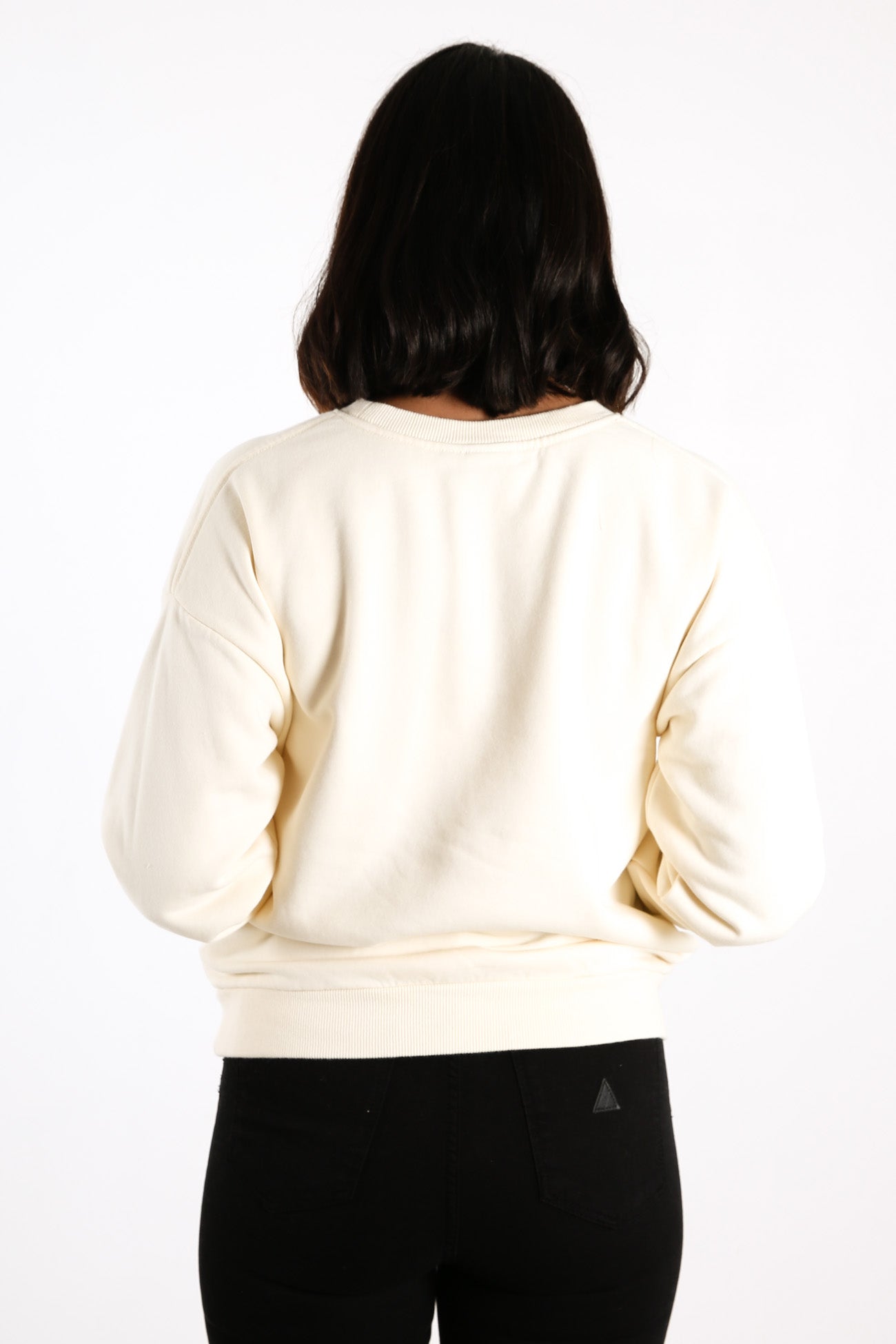 Mia Crew Neck Fleece Whisper White