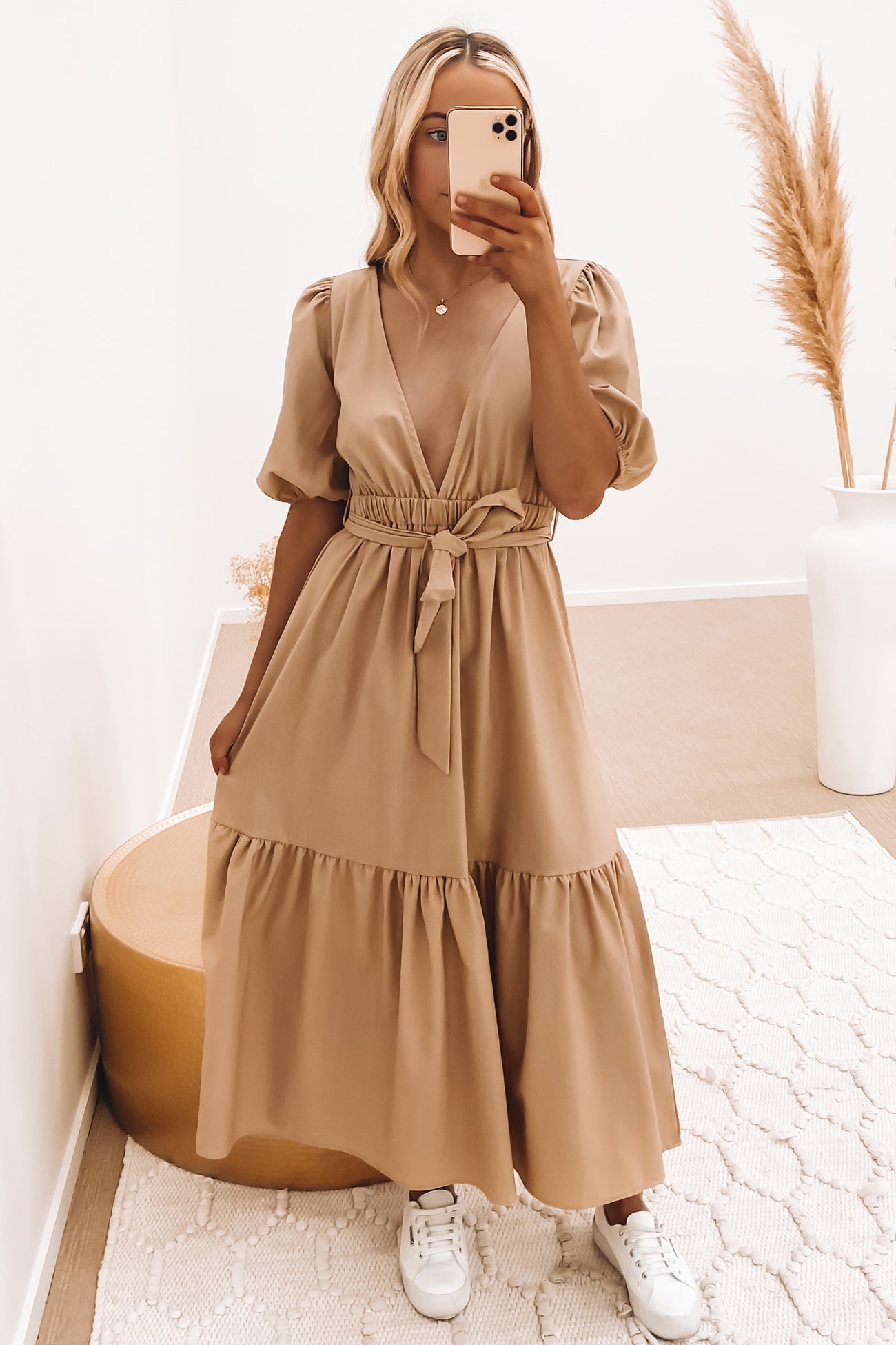 Milani Midi Dress Tan