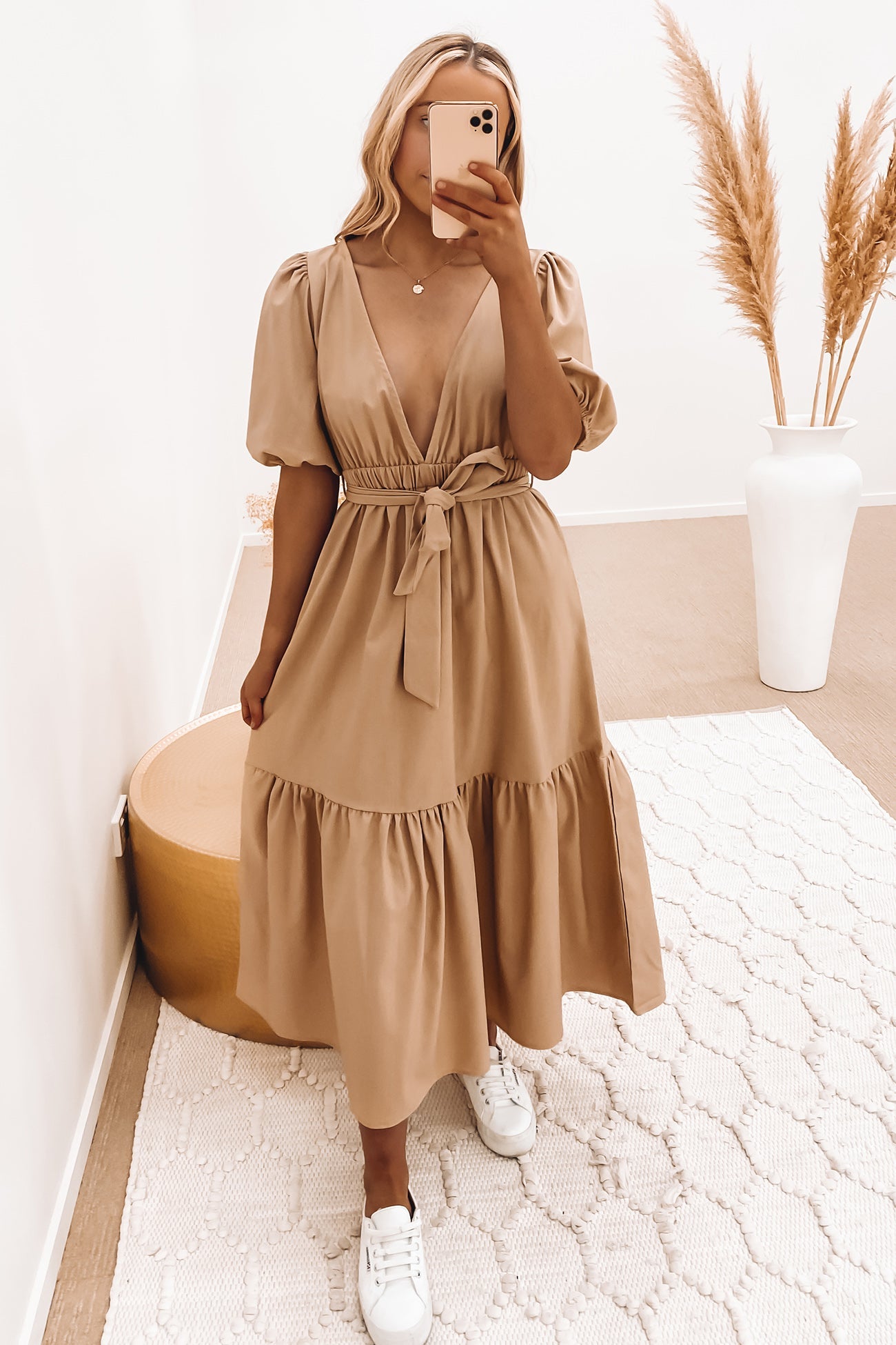 Milani Midi Dress Tan