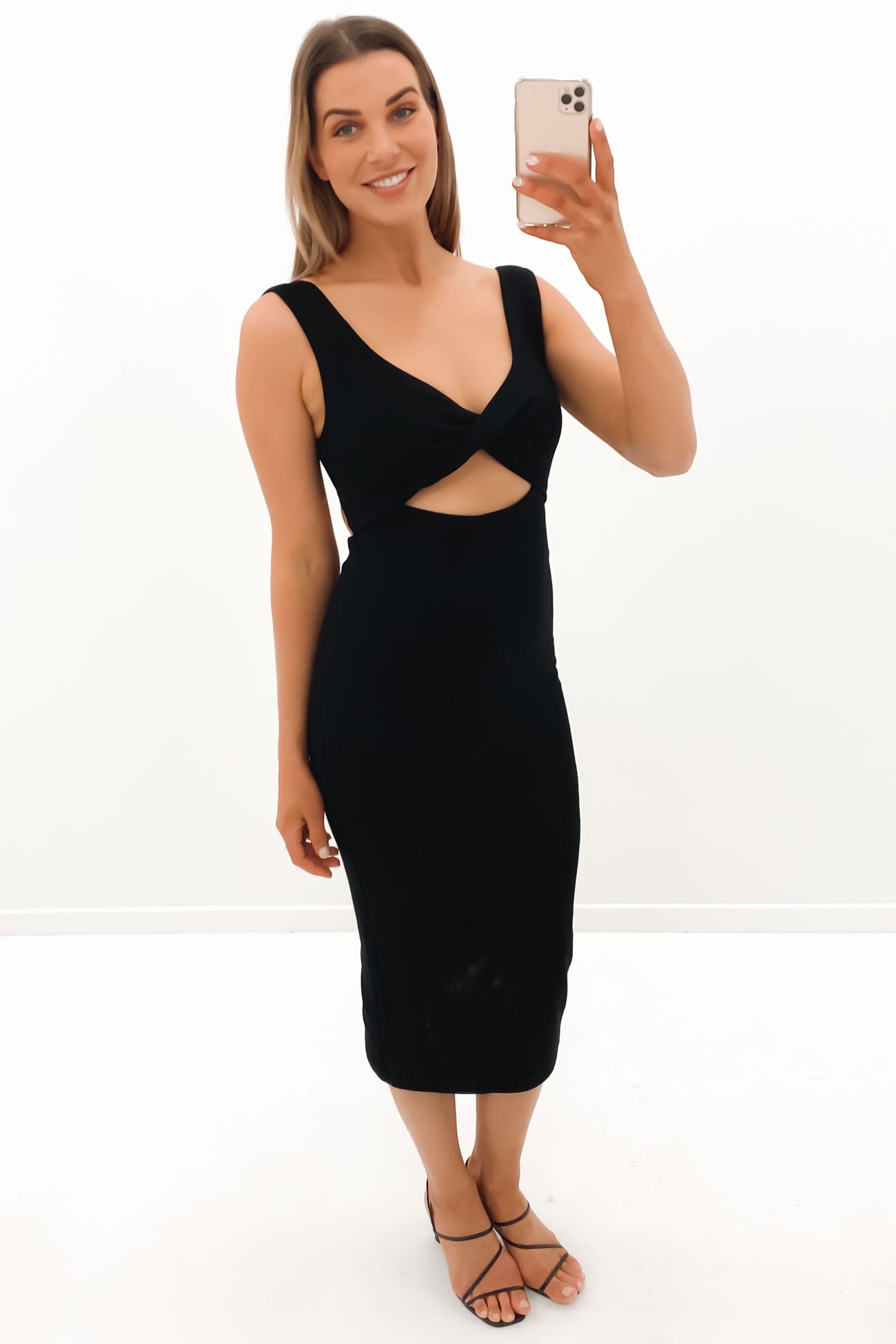 Millow Midi Dress Black