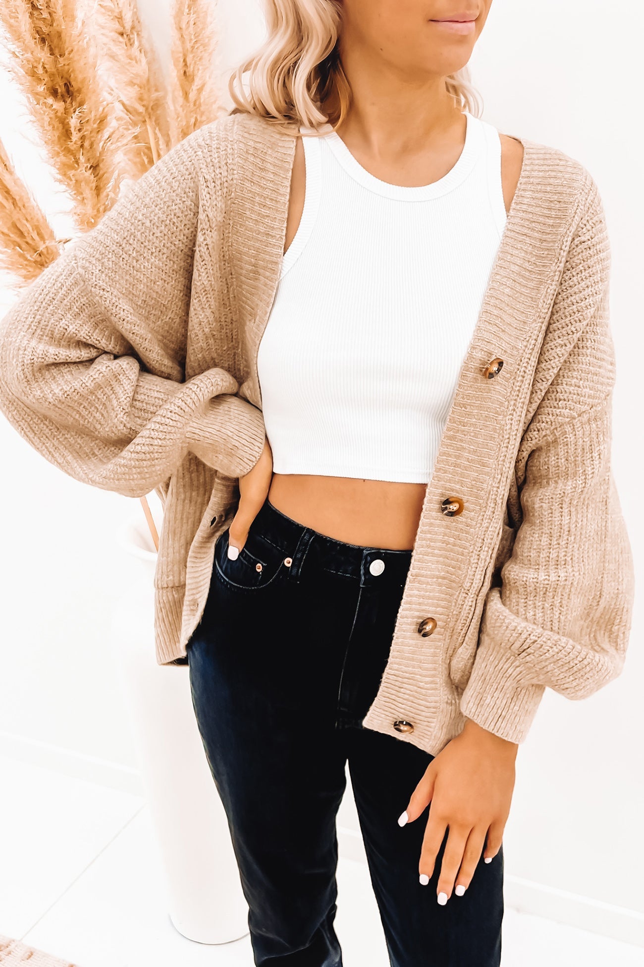 Milly Cardigan Beige