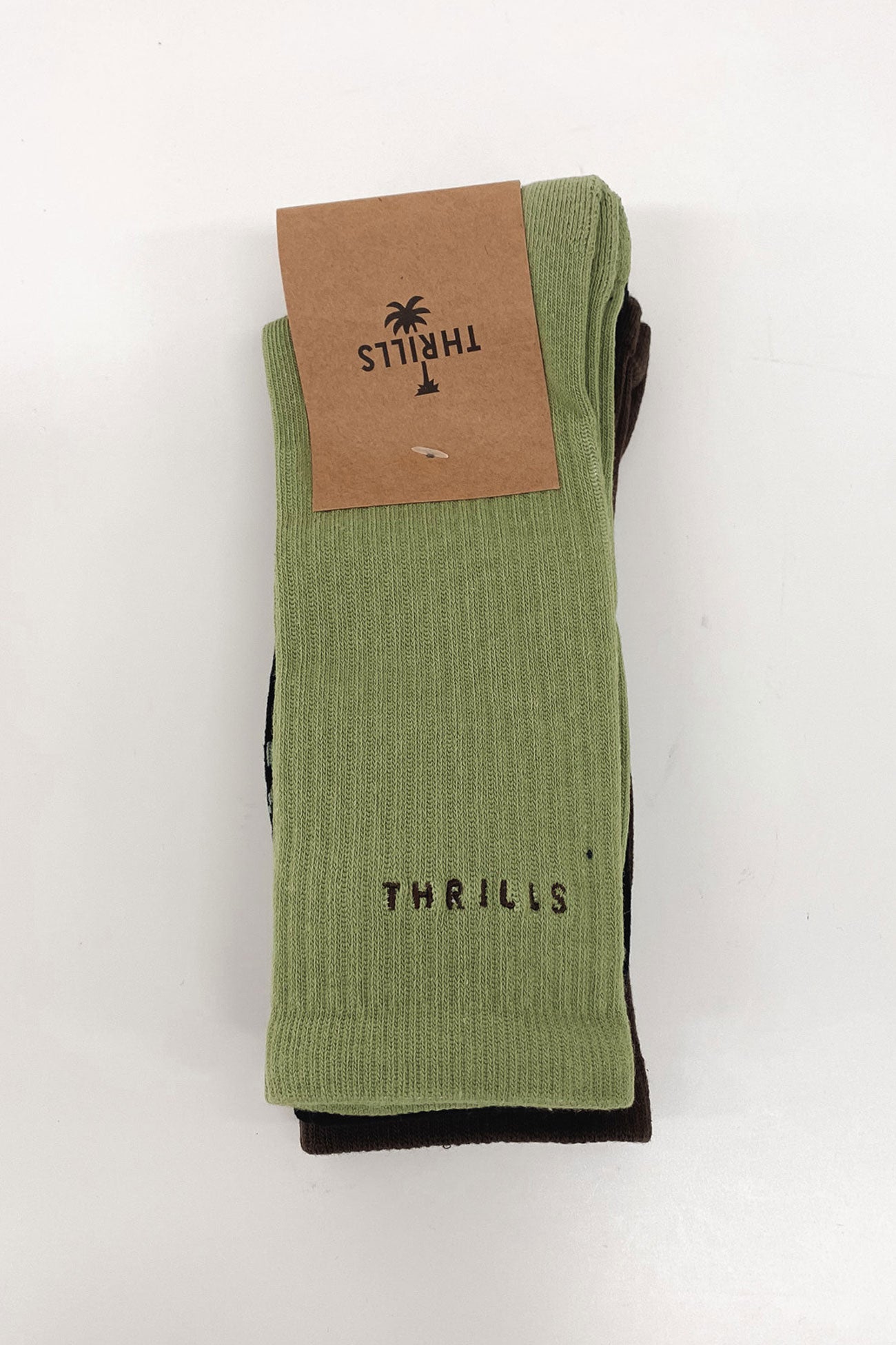 Minimal Thrills 3 Pack Sock Seaglass Green Merch Black Canteen