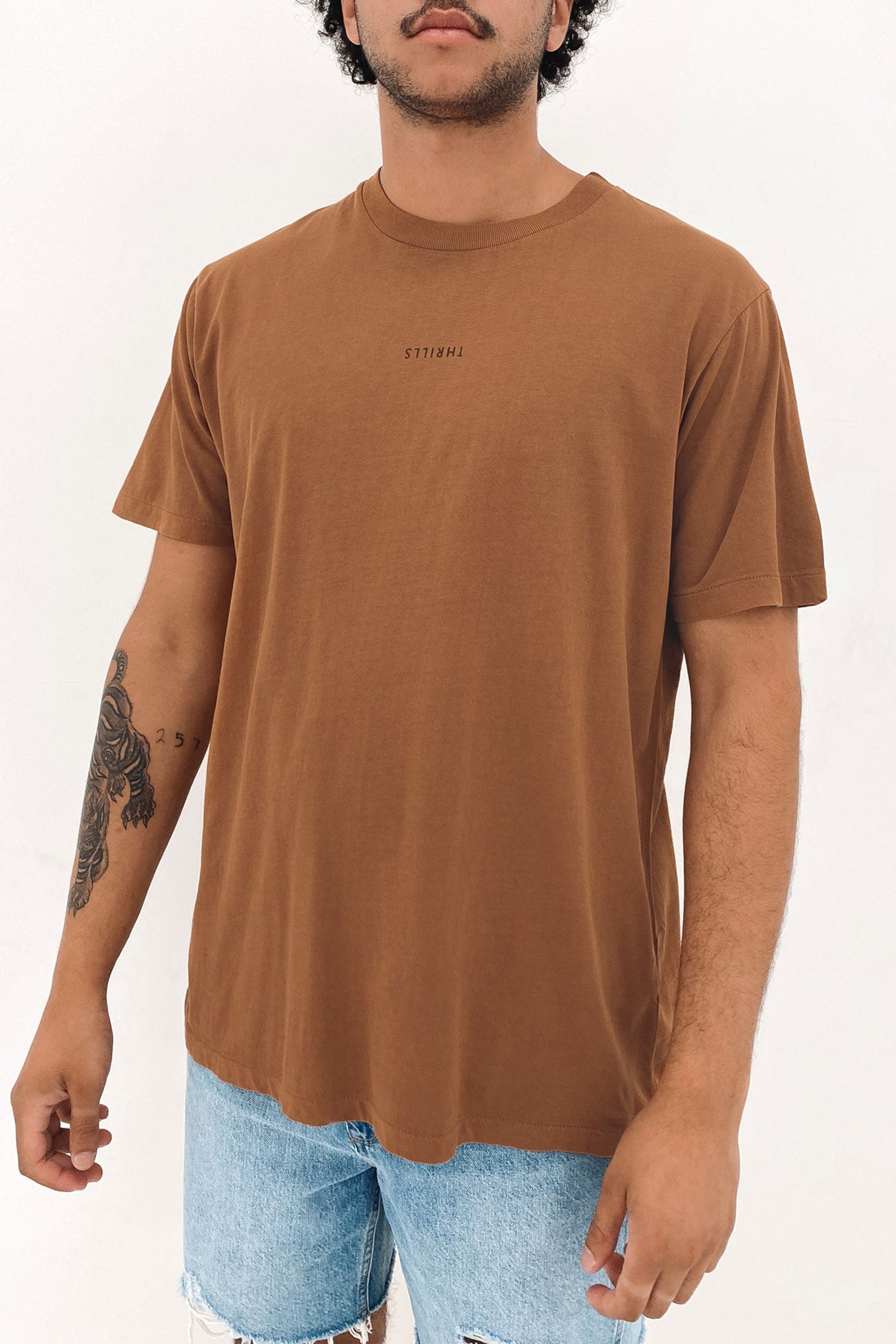 Minimal Thrills Merch Fit Tee Bronze