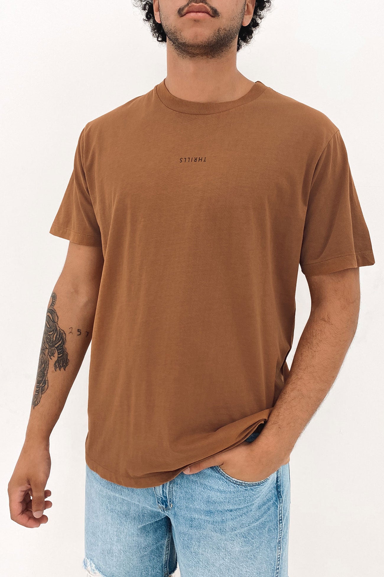 Minimal Thrills Merch Fit Tee Bronze