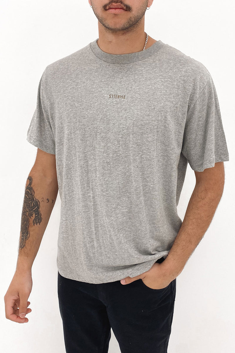 Minimal Thrills Merch Fit Tee Grey Marle