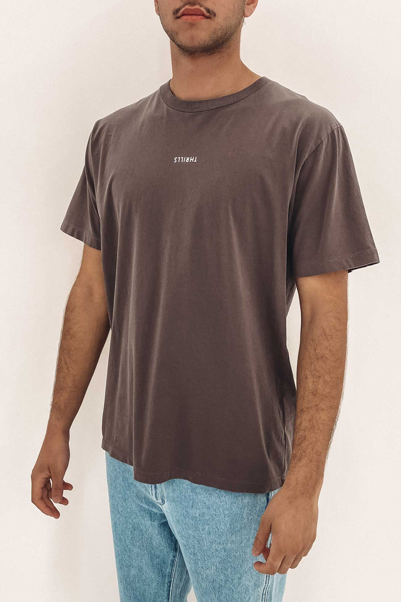 Minimal Thrills Merch Fit Tee Plum