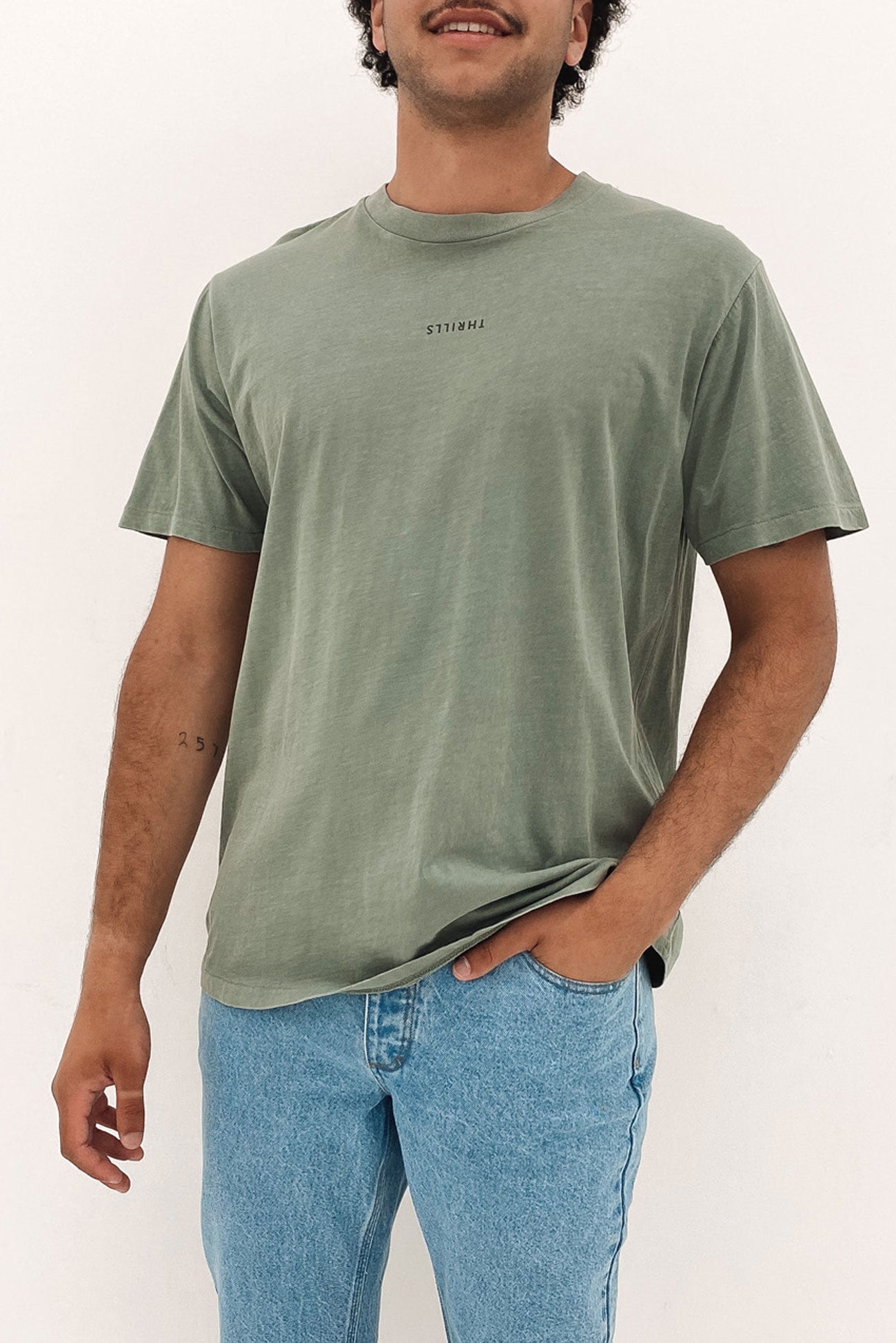 Minimal Thrills Merch Fit Tee Seaglass Green