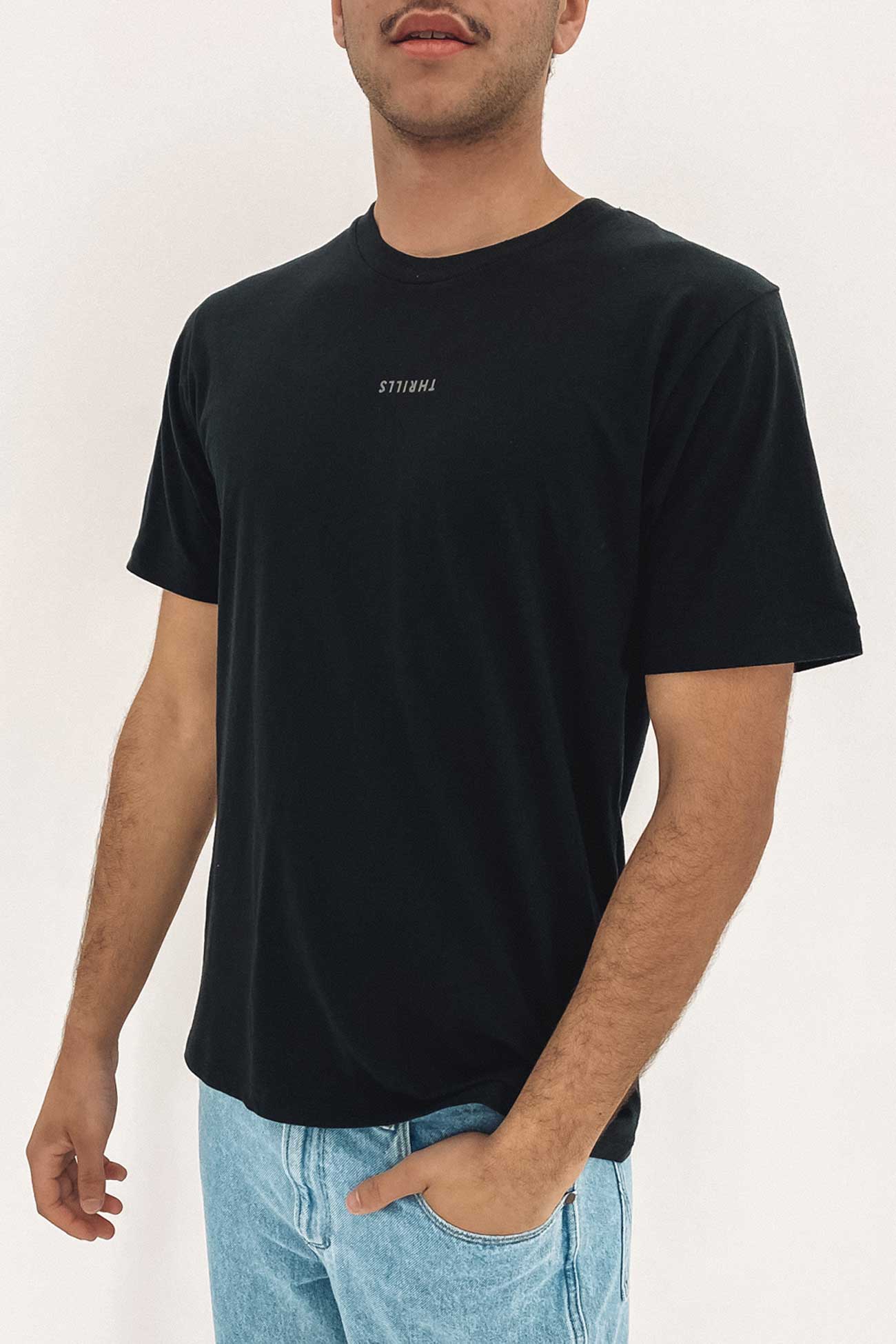 Minimal Thrills Merch Fit Tee Washed Black