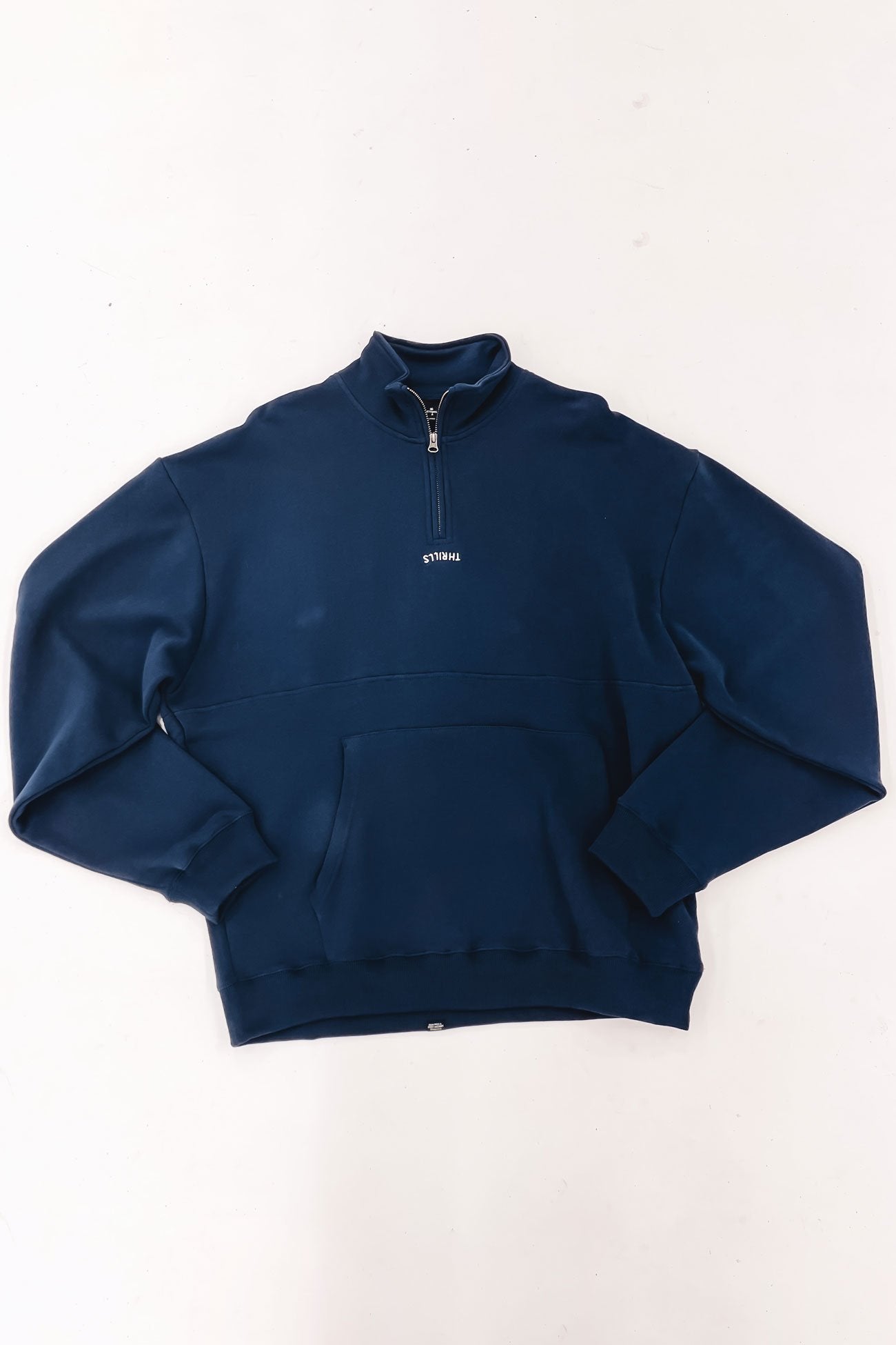 Minimal Thrills Quarter Zip Fleece Station Navy