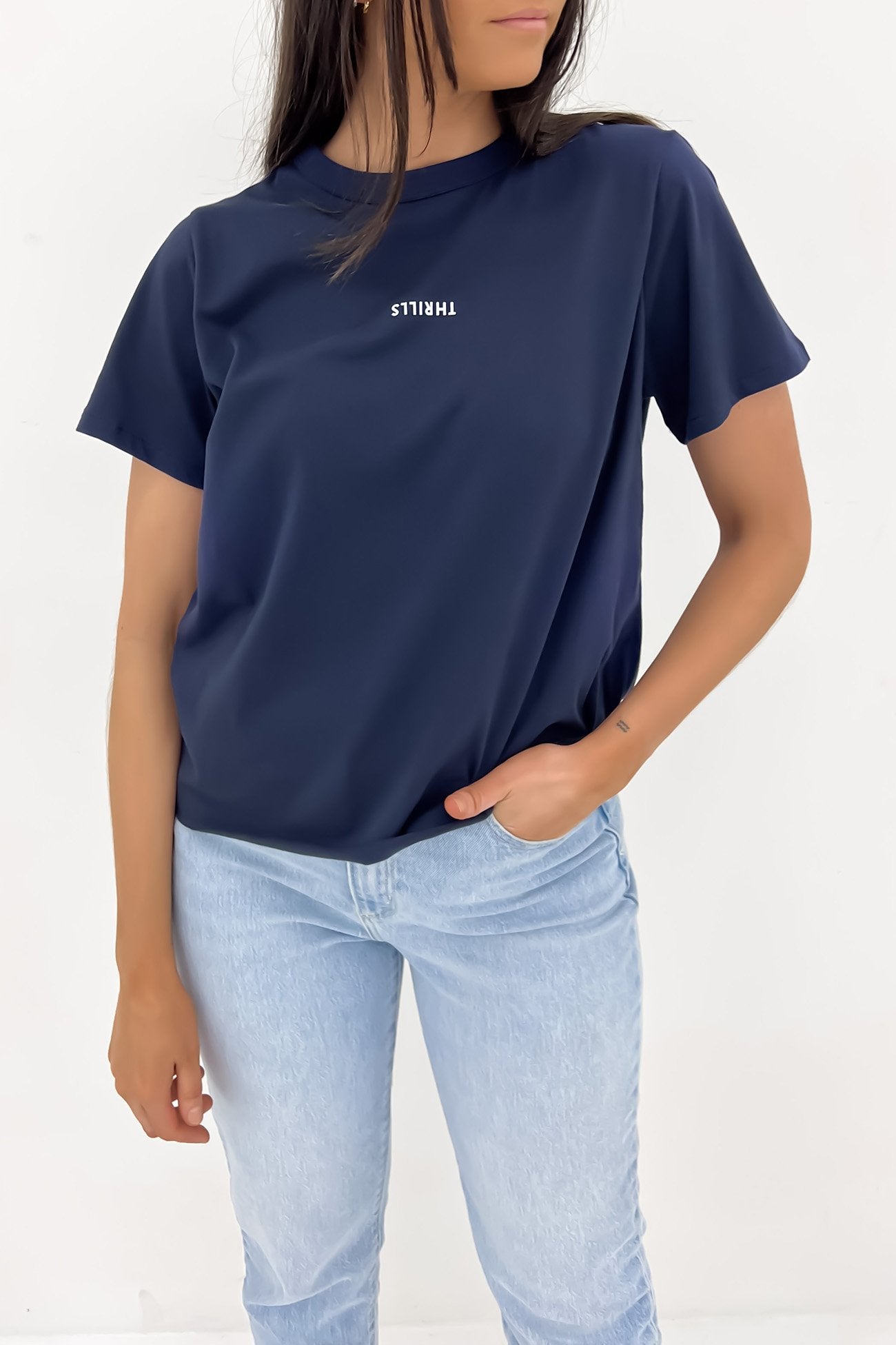 Minimal Thrills Relaxed Tee Station Navy