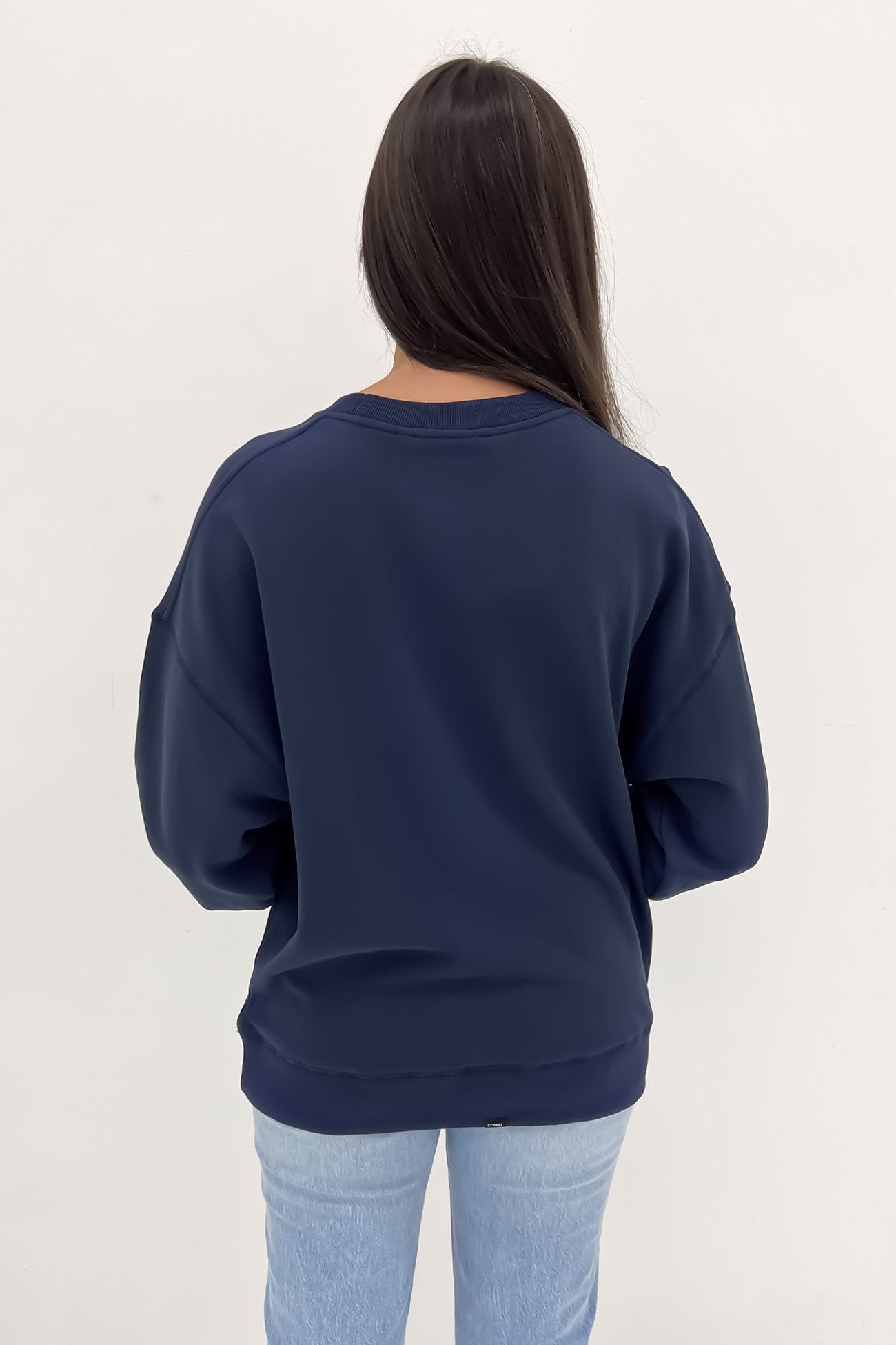 Minimal Thrills Slouch Crew Station Navy