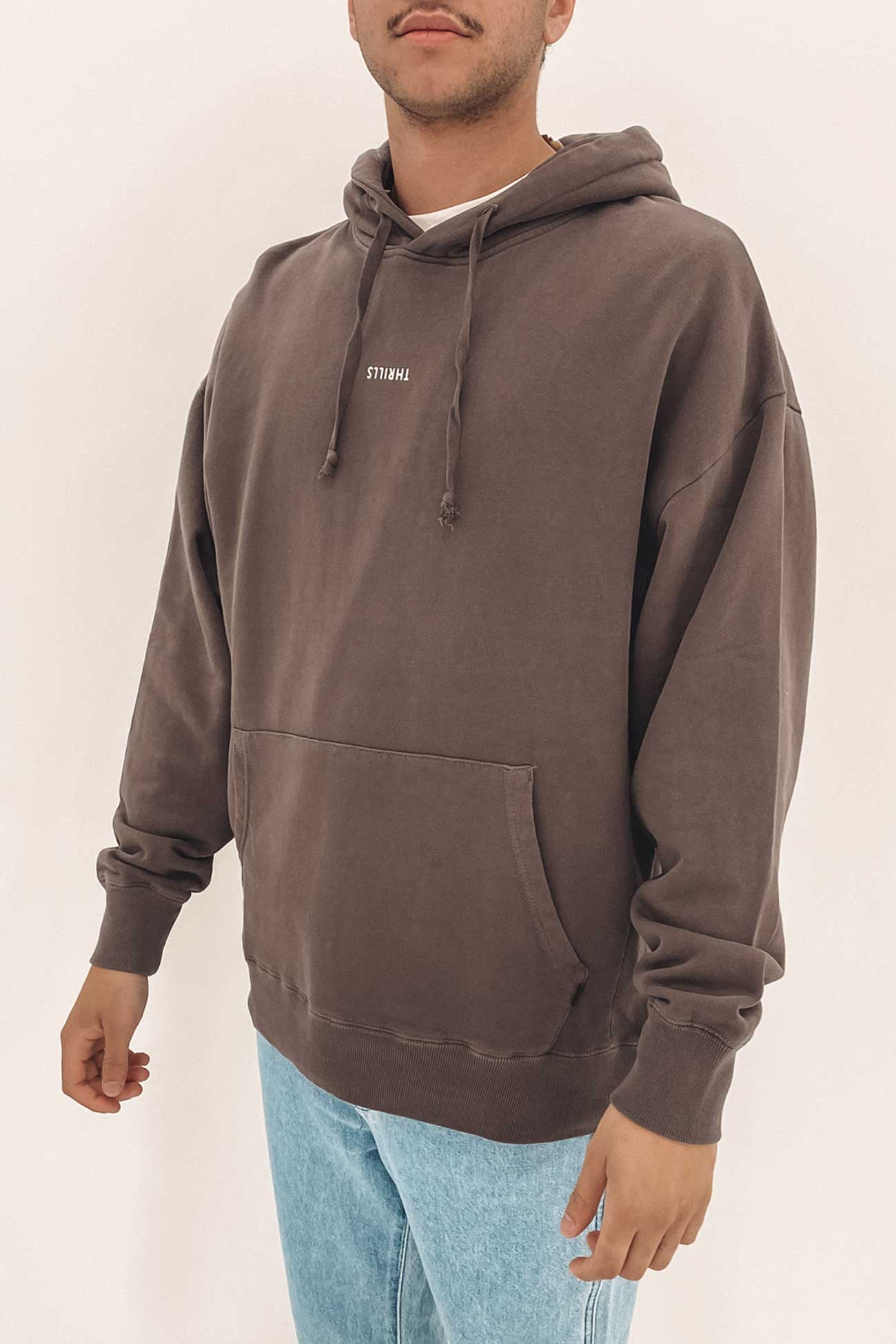 Minimal Thrills Slouch Pull On Hood Plum