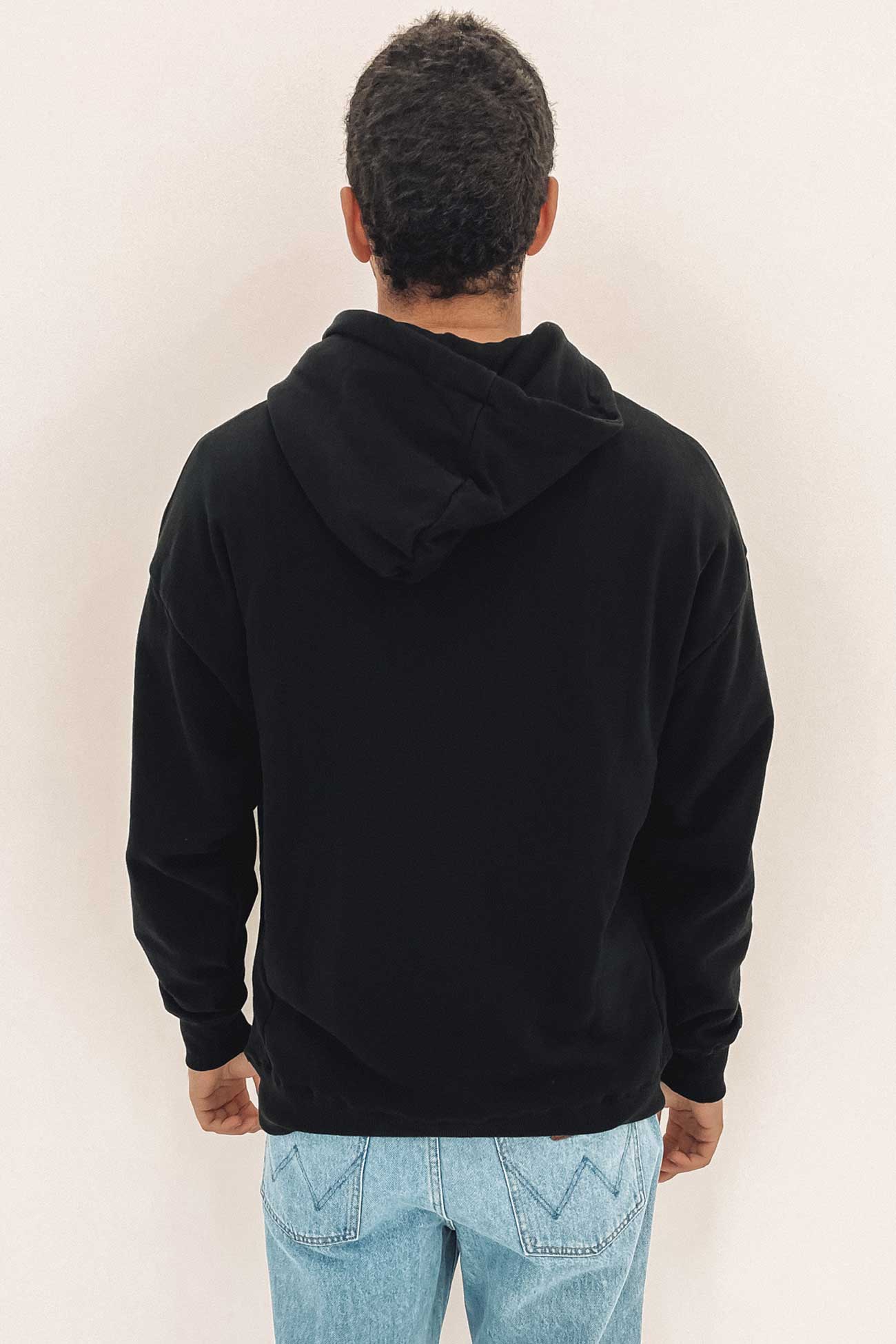 Minimal Thrills Slouch Pull On Hood Washed Black