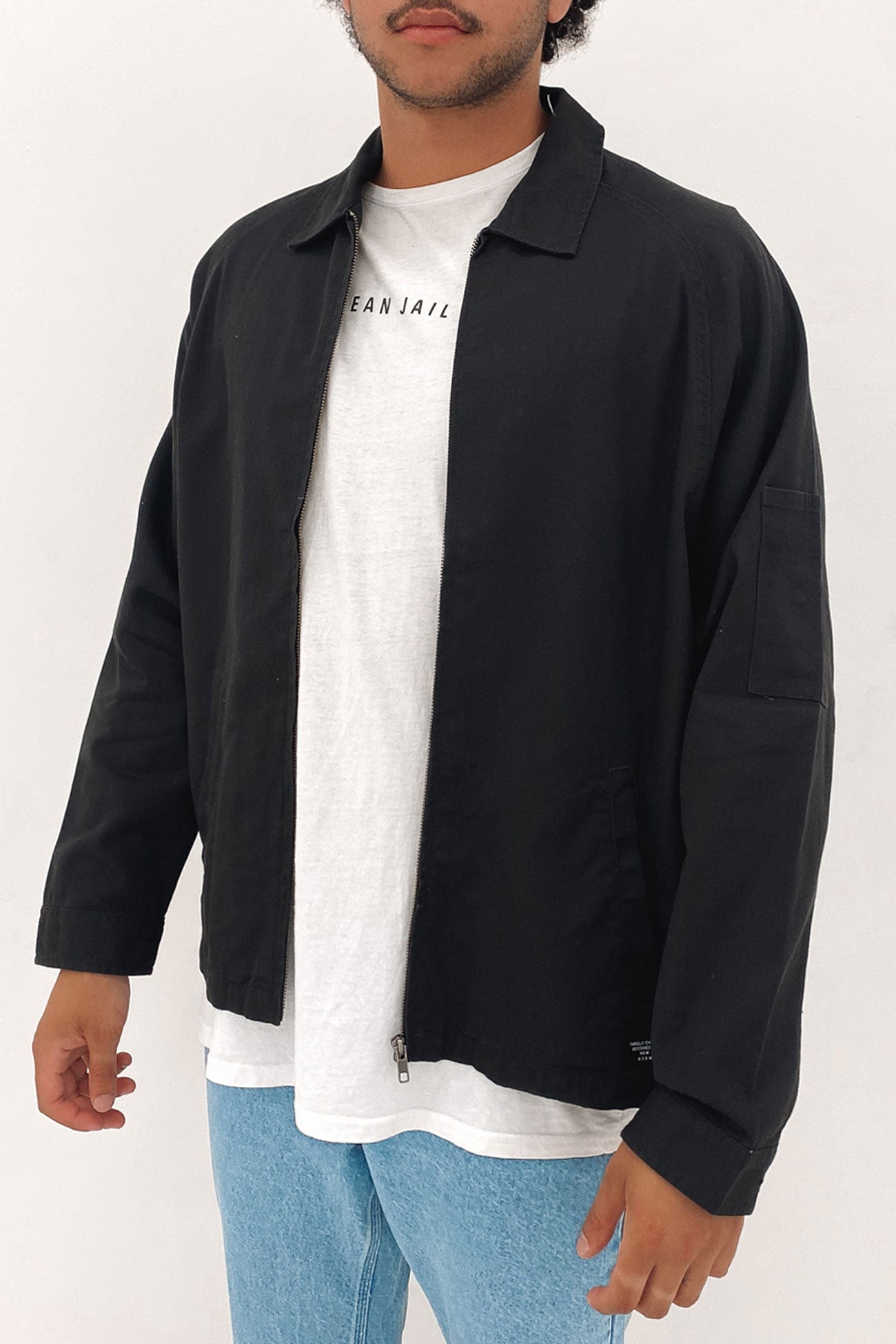 Minimal Thrills Work Jacket Washed Black