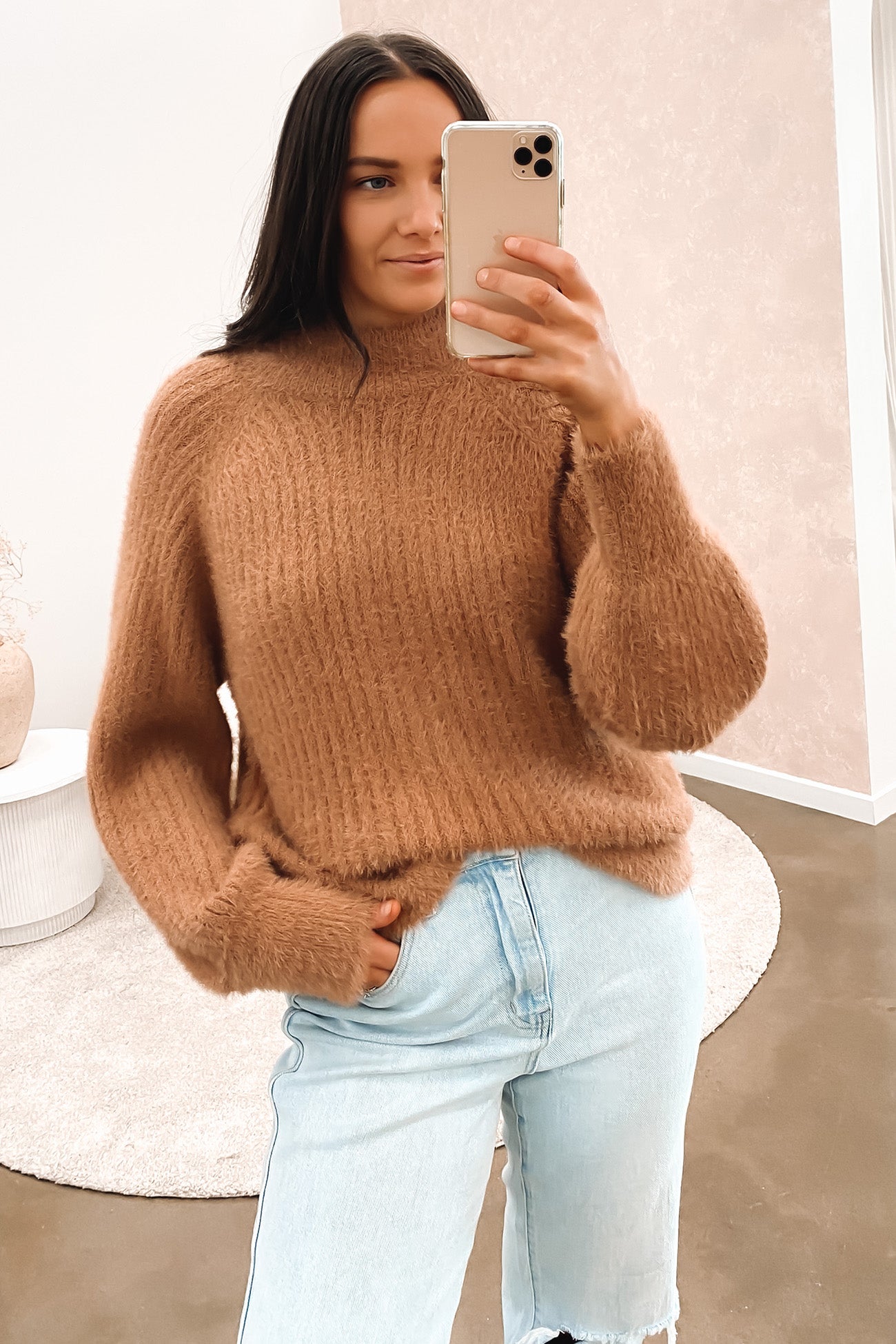 Missy Oversized Knit Tan