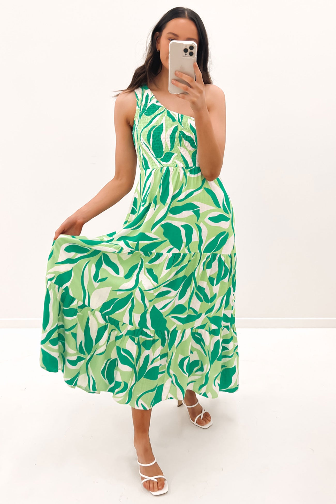 Monroe Midi Dress Green