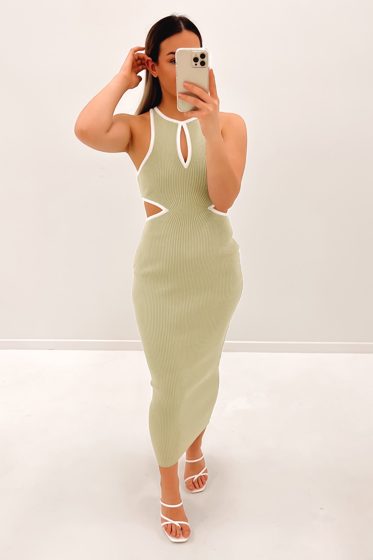 Montana Midi Dress Avocado