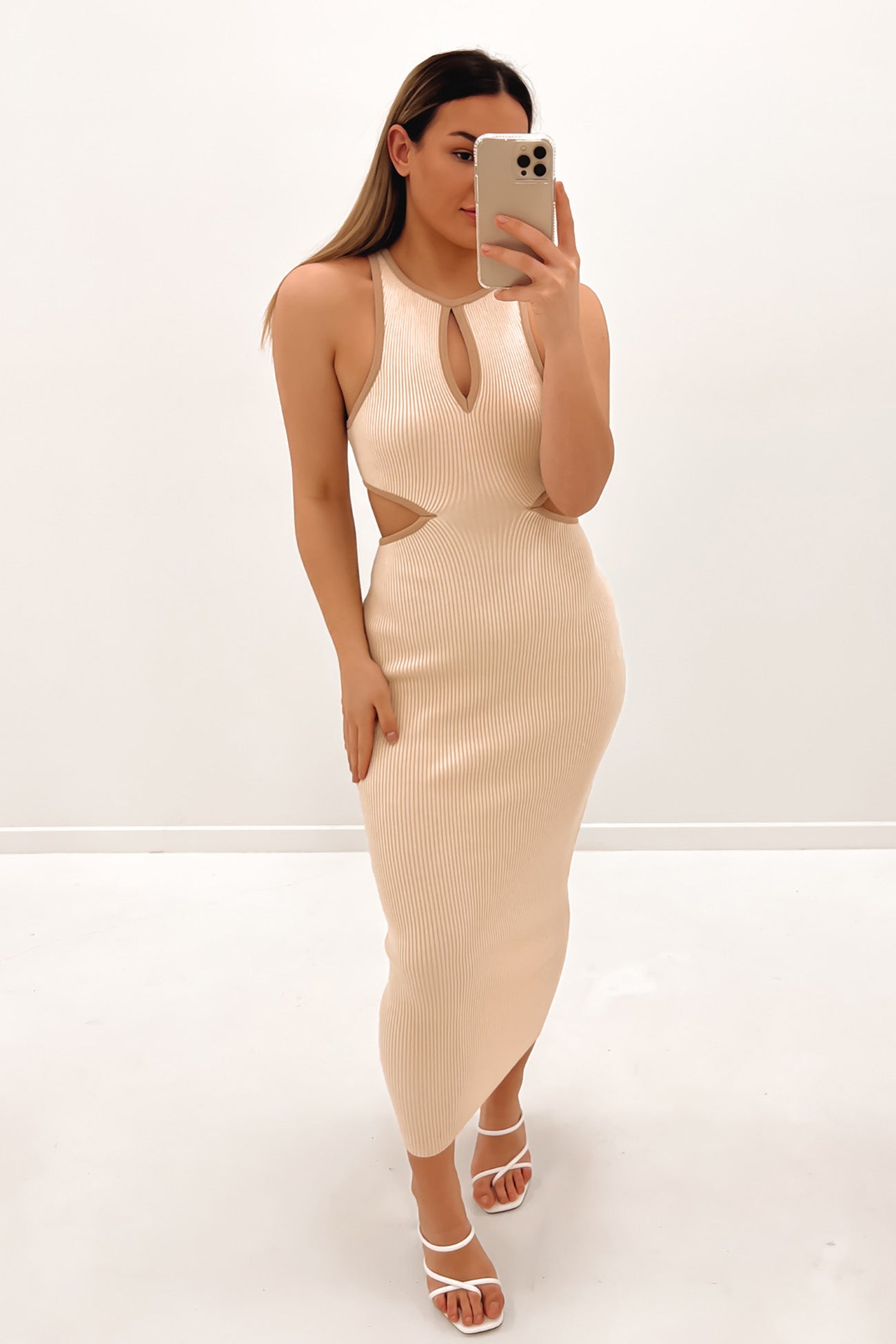 Montana Midi Dress Cream