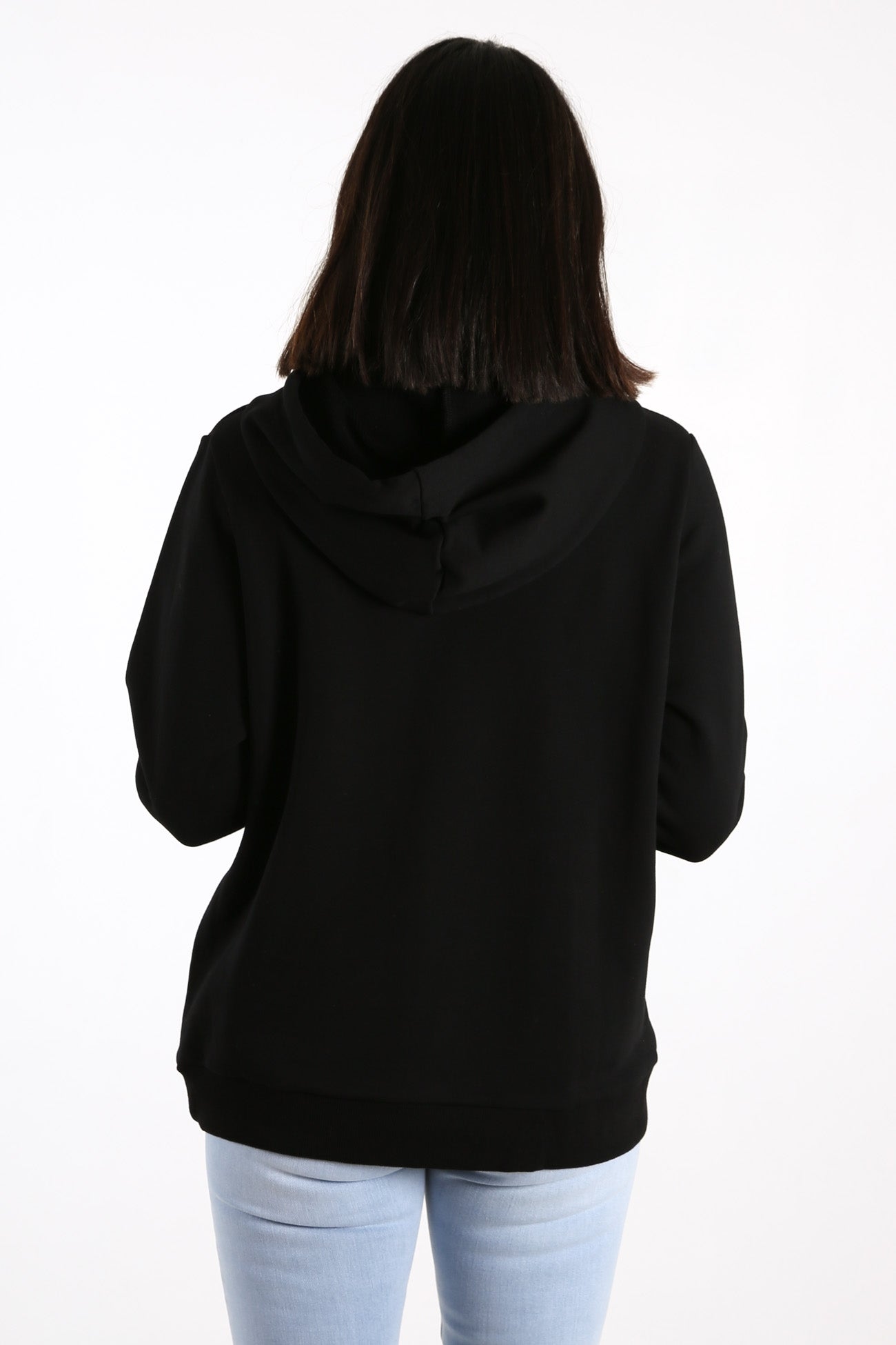 Mossman Embossed Logo Hoodie Black