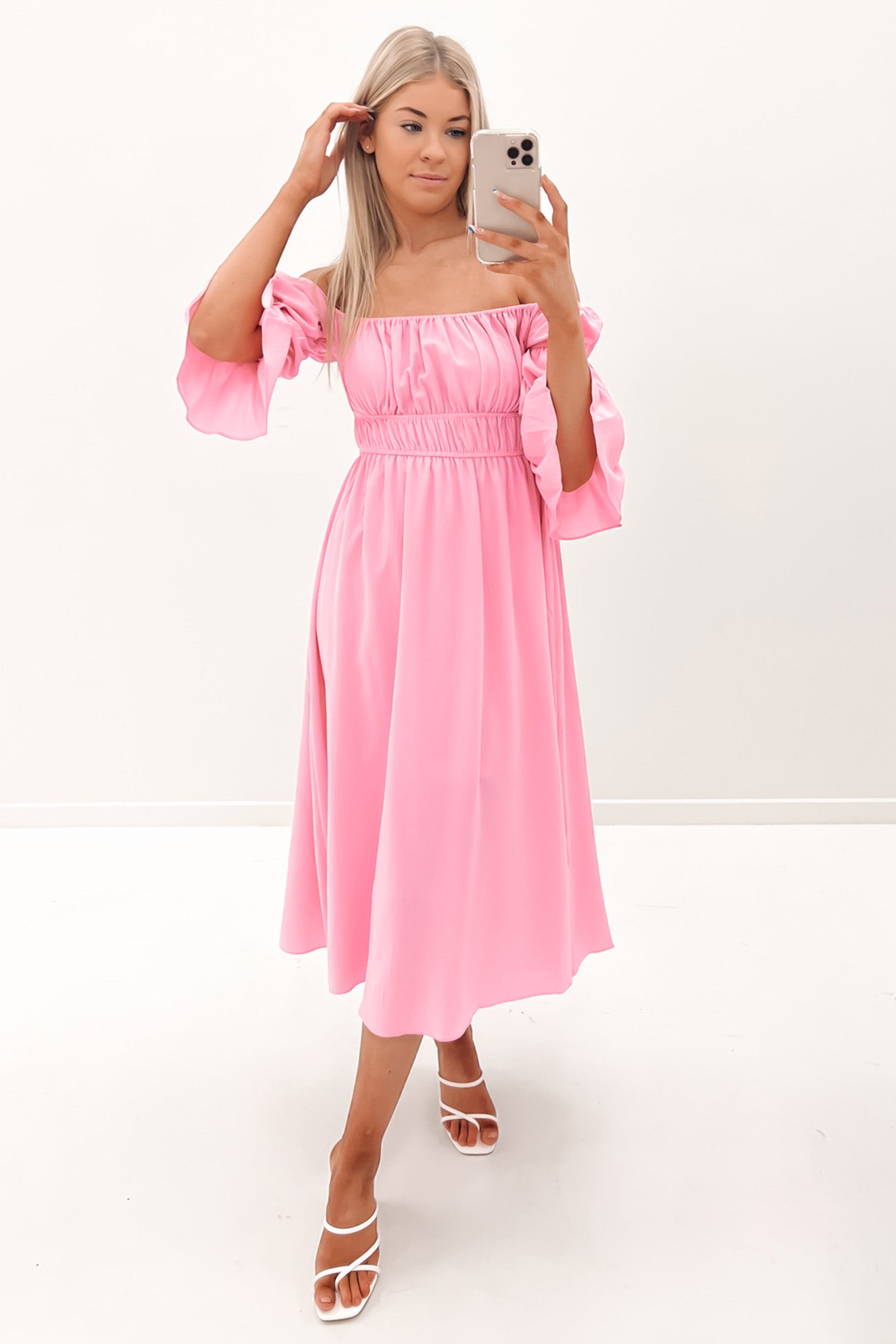 Murphy Midi Dress Pink