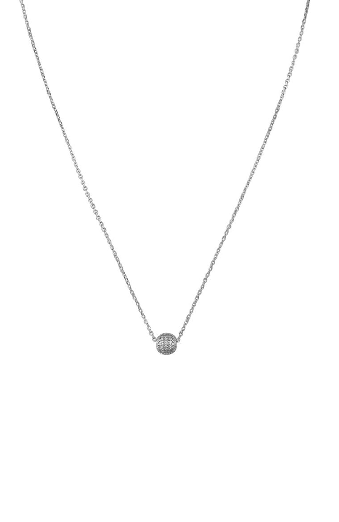 Nahla Circle Necklace Silver